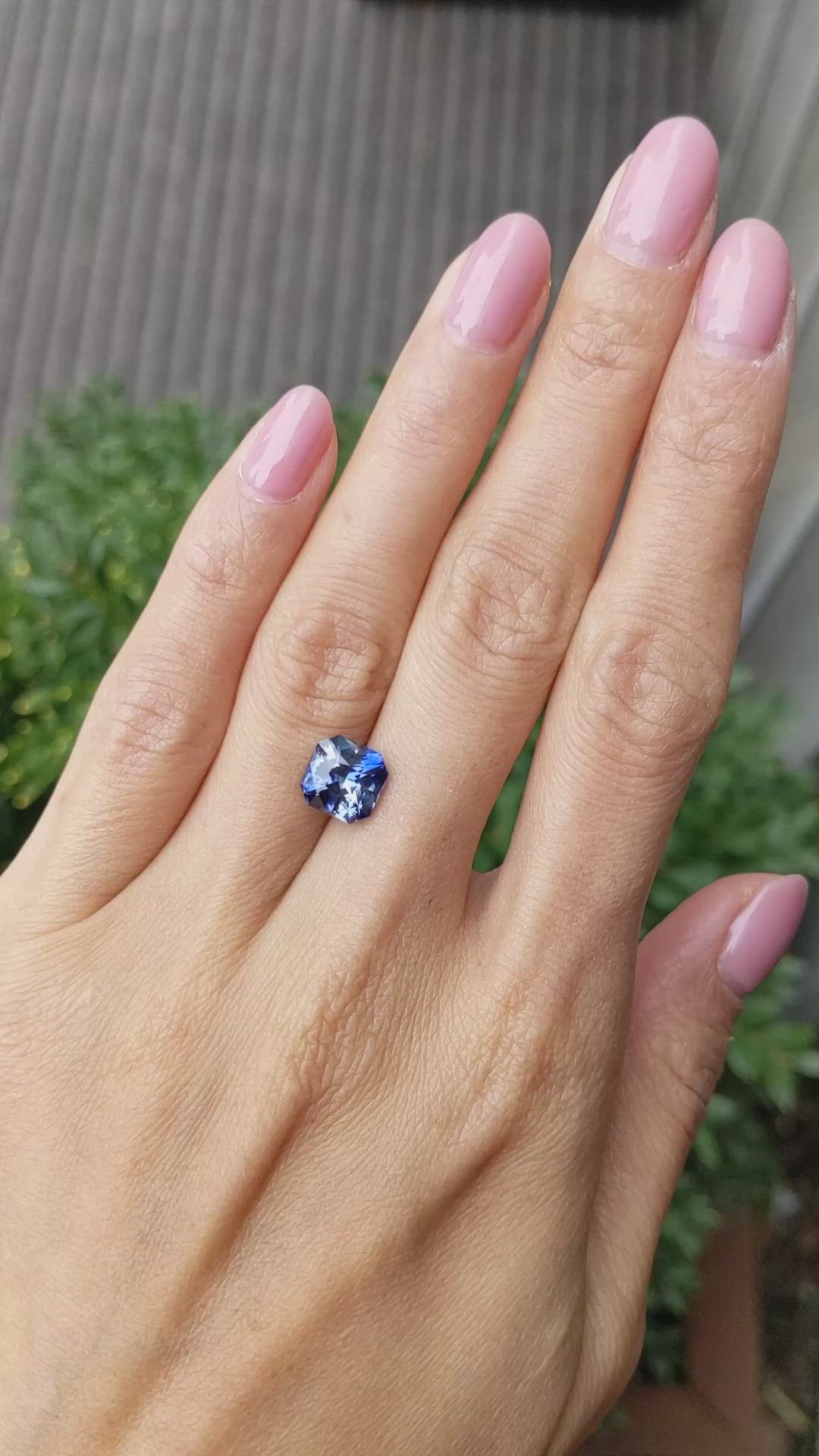 3.52 Ct. Greenish Blue Sapphire from Ceylon (Sri Lanka) Size Video