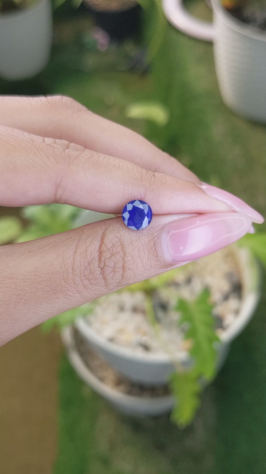 1.78 Ct. Blue Sapphire from Ceylon (Sri Lanka) Size Video