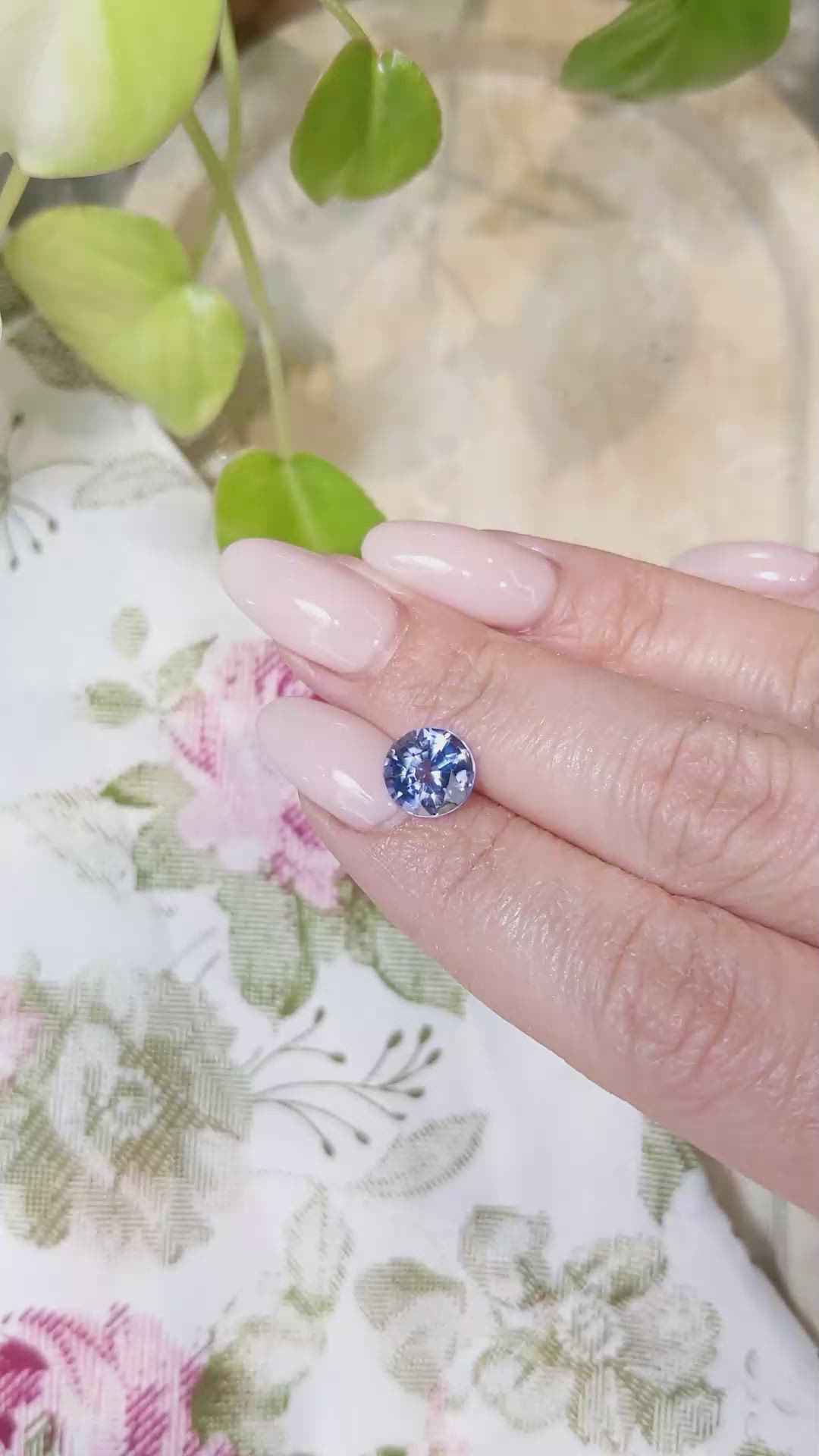 2.86 Ct. Blue Sapphire from Ceylon (Sri Lanka) Size Video