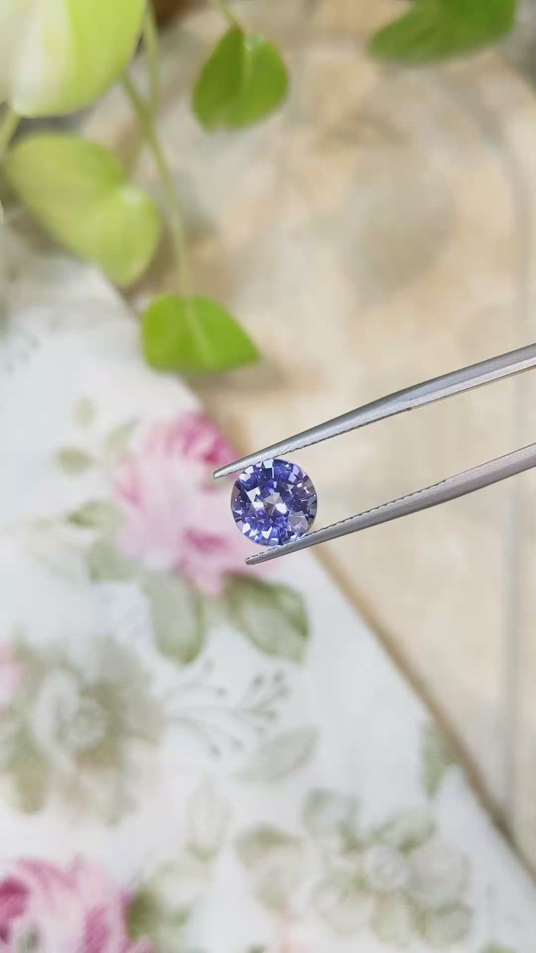 2.86 Ct. Blue Sapphire from Ceylon (Sri Lanka) Size Video