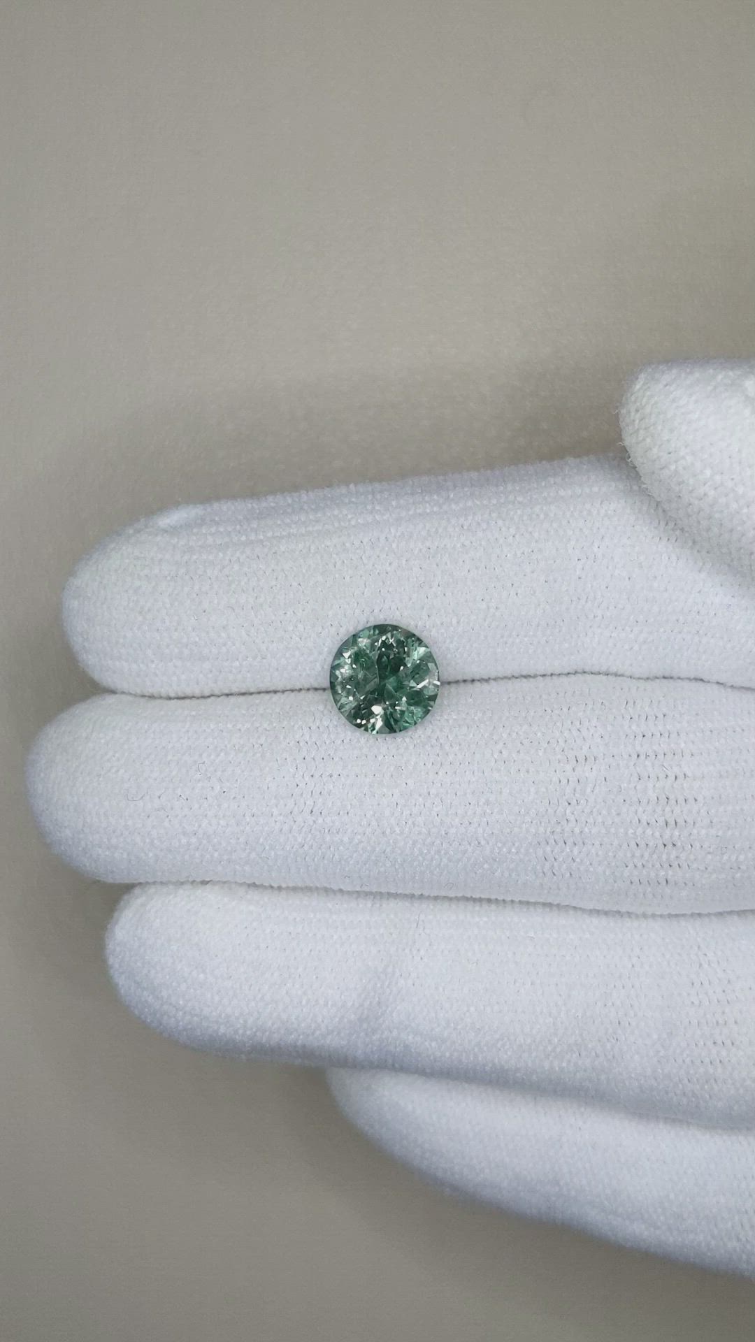 2.37 Ct. Bluish Green Sapphire from Montana Size Video