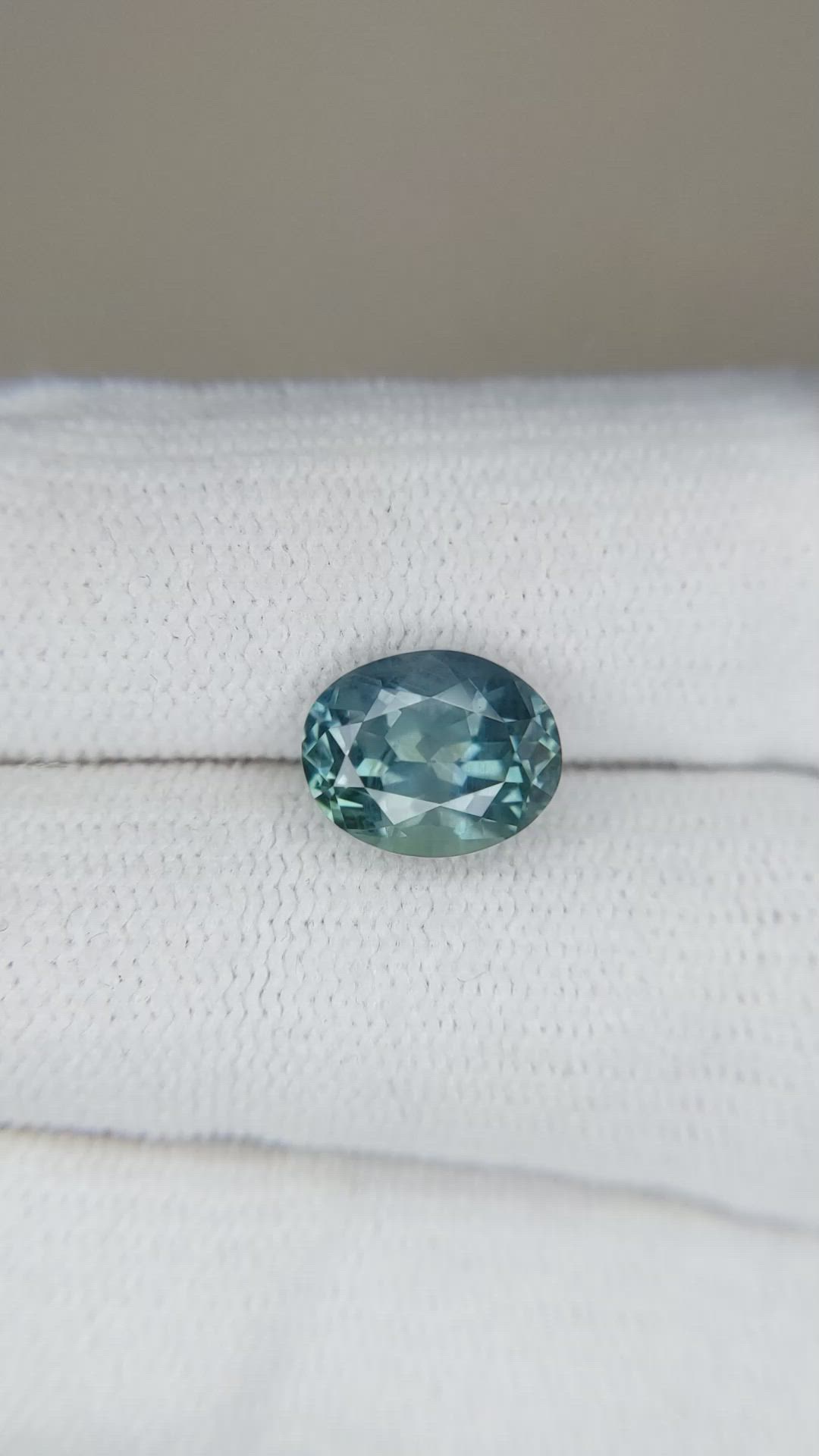 3.20 Ct. Greenish Blue Sapphire from Montana Size Video