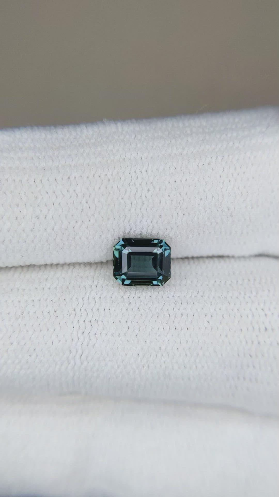 1.20 Ct. Bluish Green Sapphire from Ceylon (Sri Lanka) Size Video