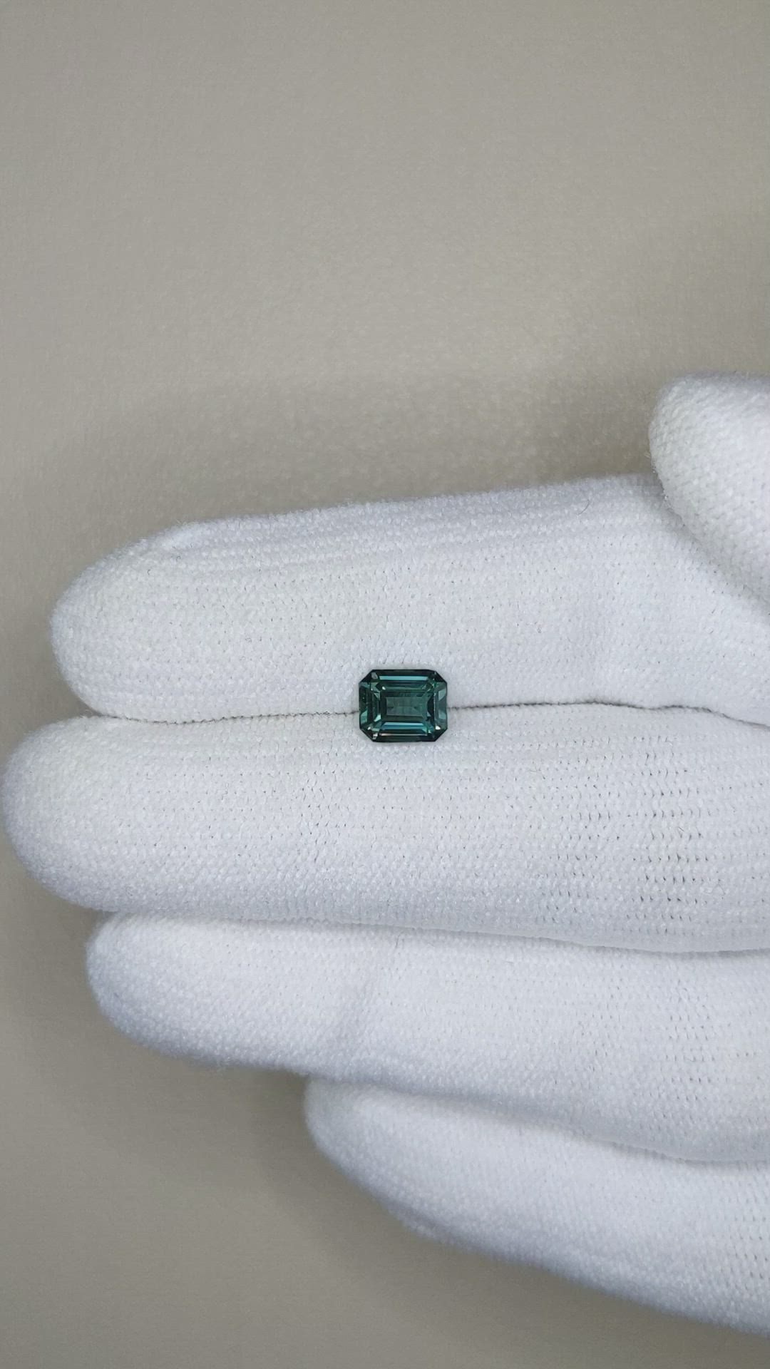 1.20 Ct. Bluish Green Sapphire from Ceylon (Sri Lanka) Size Video