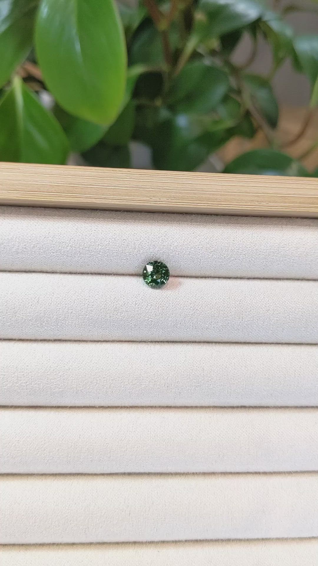 1.65 Ct. Bluish Green Sapphire from Madagascar Size Video
