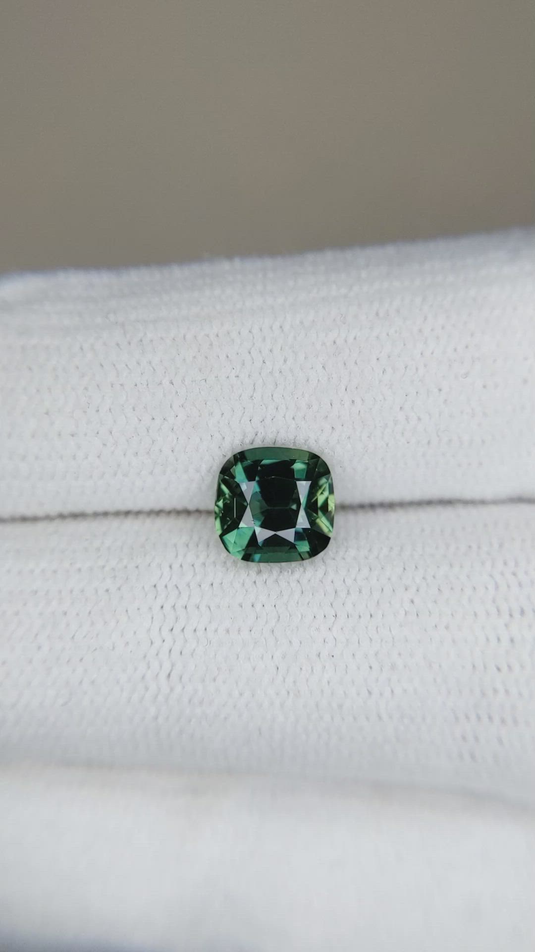 1.60 Ct. Bluish Green Sapphire from Madagascar Size Video