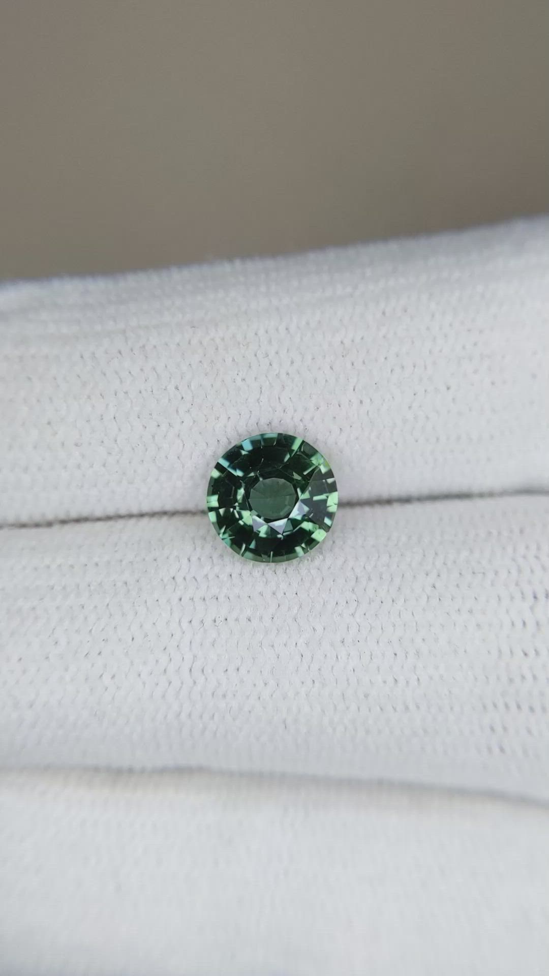 1.65 Ct. Bluish Green Sapphire from Madagascar Size Video