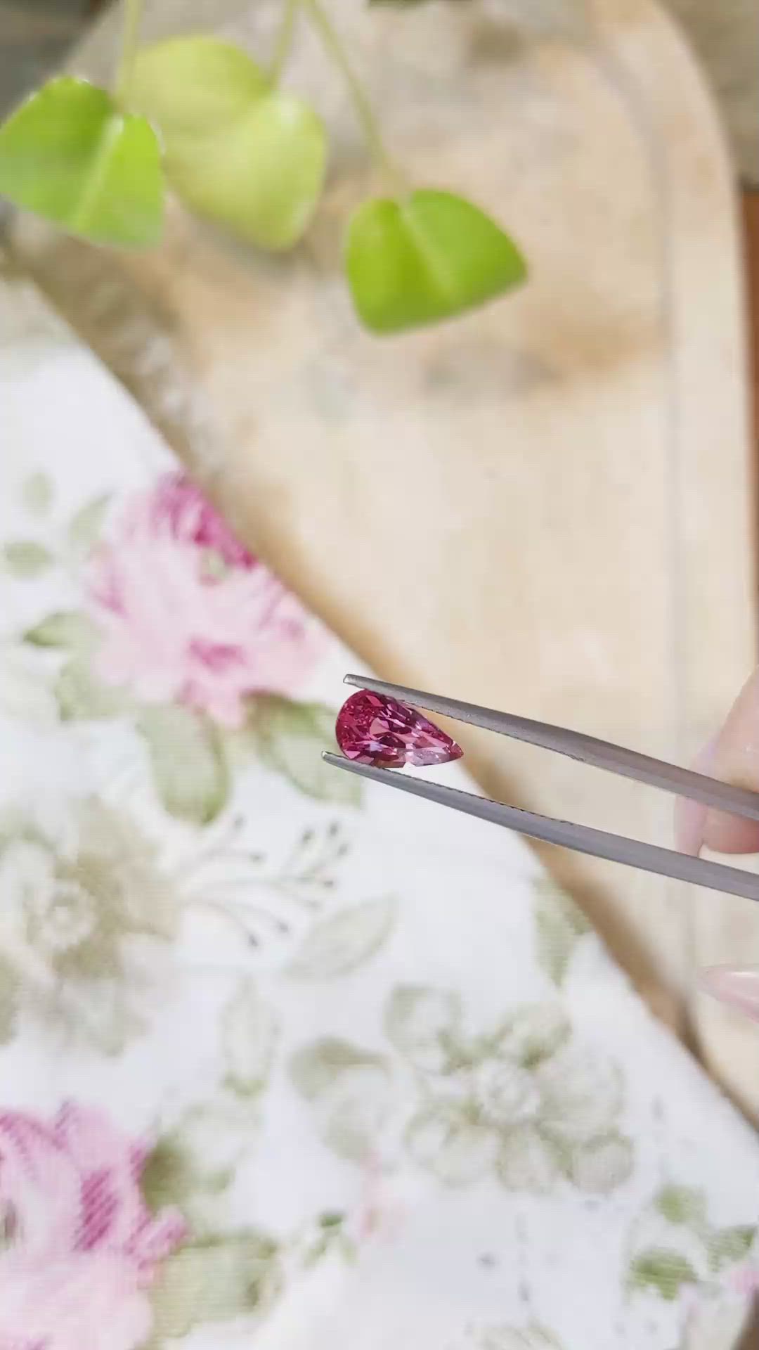 1.62 Ct. Pink Sapphire from Ceylon (Sri Lanka) Size Video