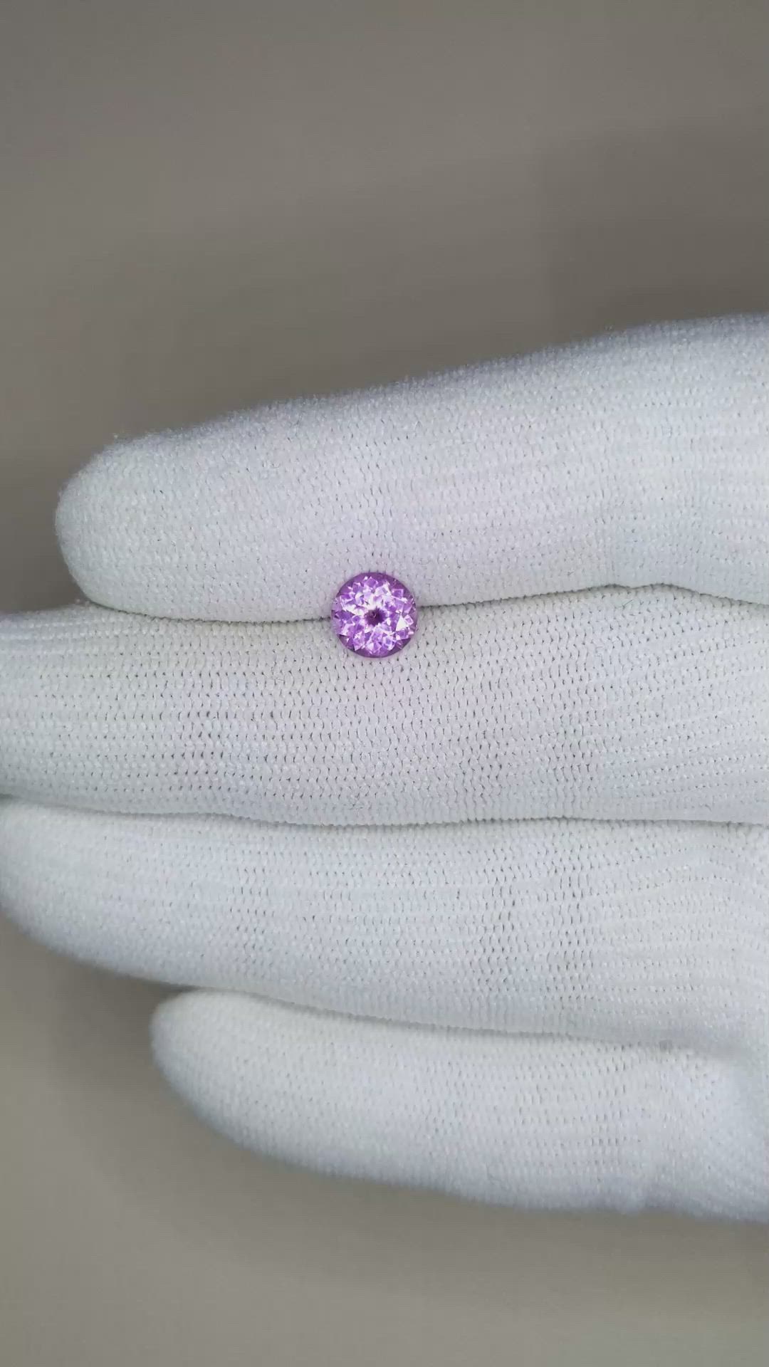 1.09 Ct. Purple Sapphire from Ceylon (Sri Lanka) Size Video