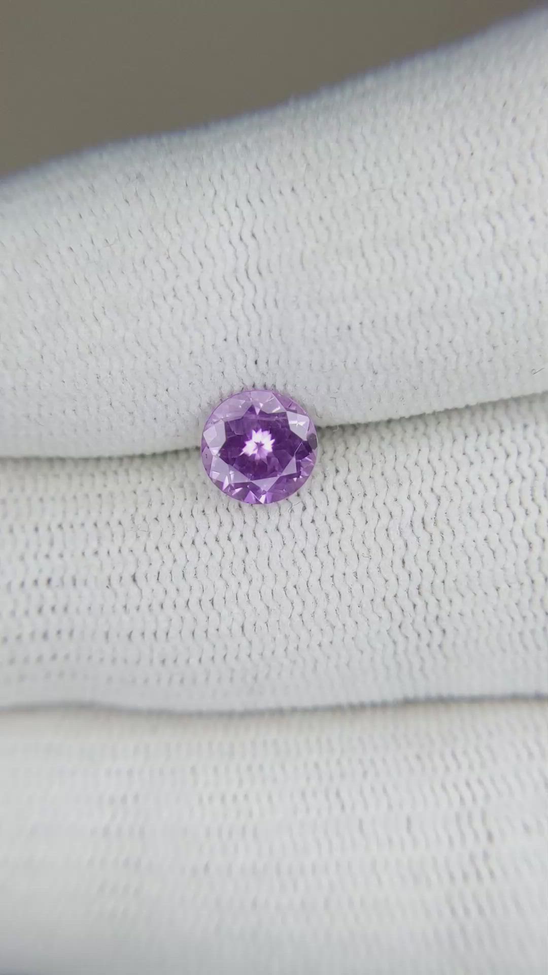 1.09 Ct. Purple Sapphire from Ceylon (Sri Lanka) Size Video