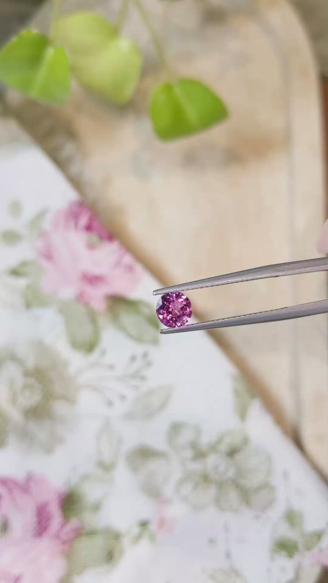 0.81 Ct. Pink Sapphire from Ceylon (Sri Lanka) Size Video