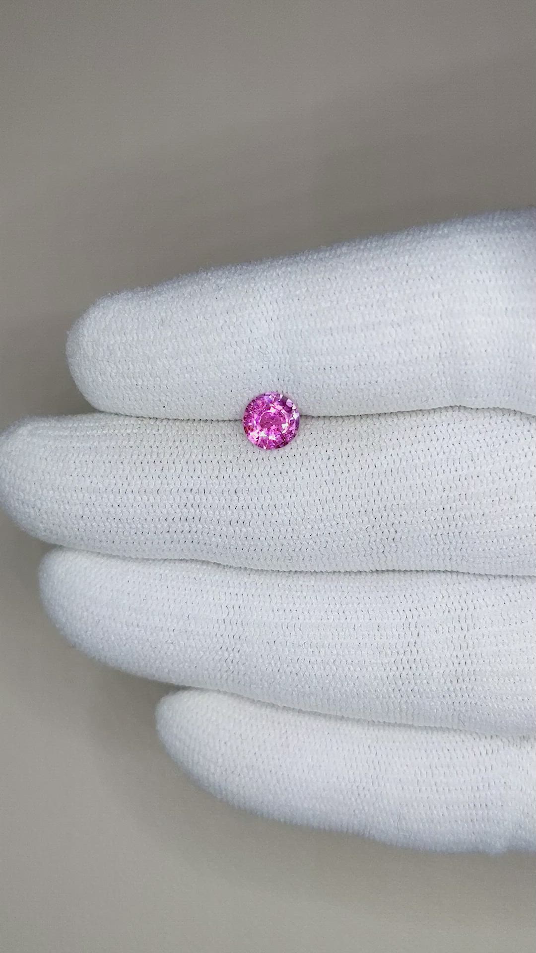 0.81 Ct. Pink Sapphire from Ceylon (Sri Lanka) Size Video