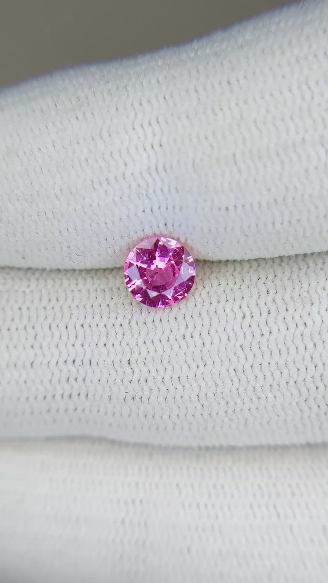 0.81 Ct. Pink Sapphire from Ceylon (Sri Lanka) Size Video