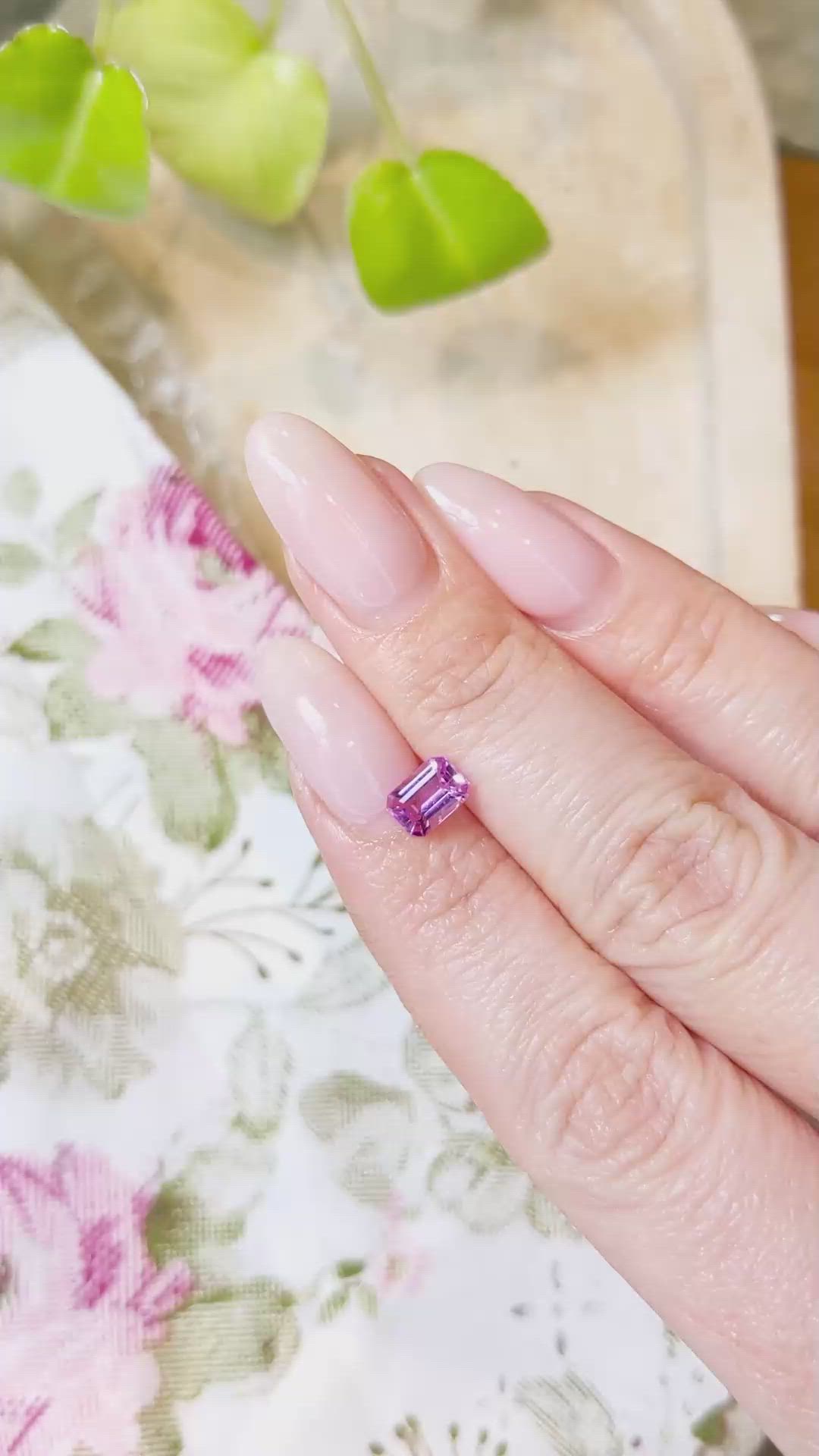 1.14 Ct. Pink Sapphire from Ceylon (Sri Lanka) Size Video