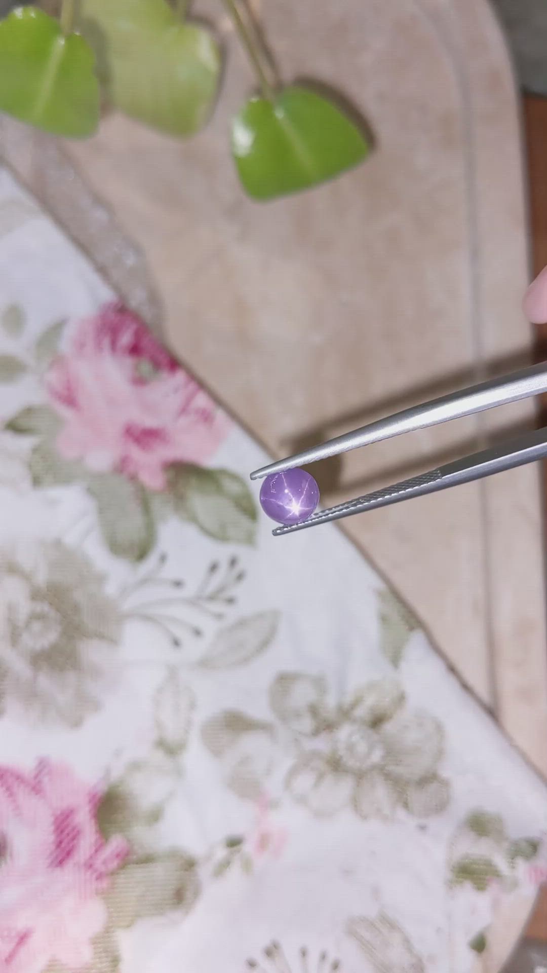 1.88 Ct. Purple Star Sapphire from Ceylon (Sri Lanka) Size Video