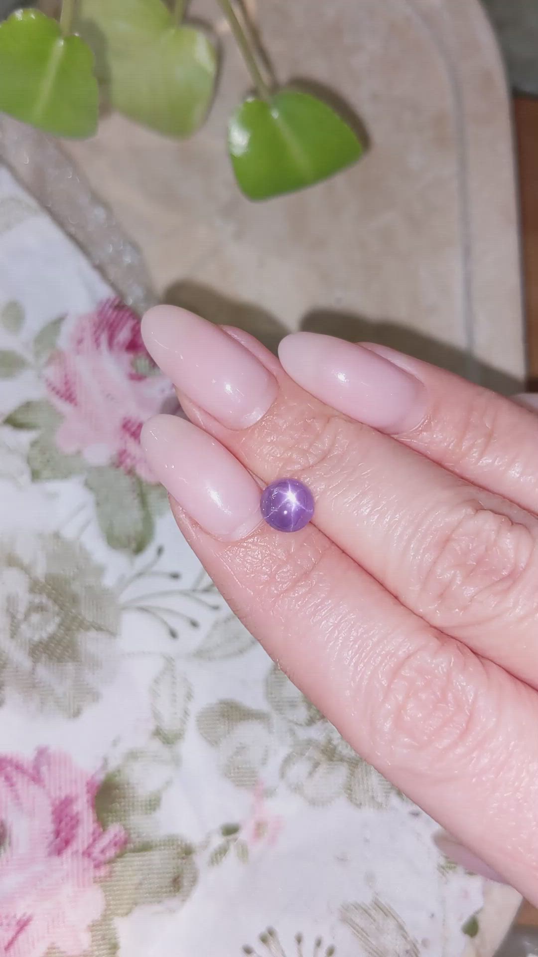 1.88 Ct. Purple Star Sapphire from Ceylon (Sri Lanka) Size Video