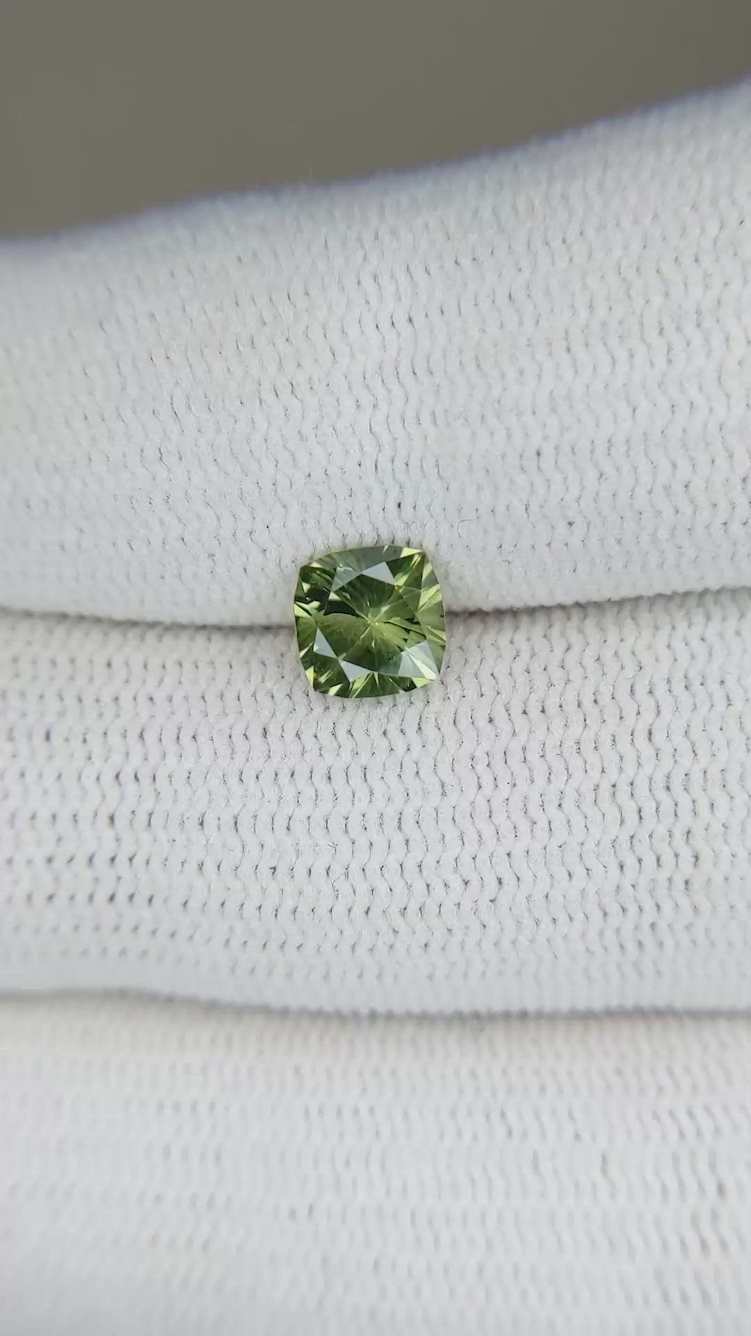 0.98 Ct. Green Sapphire from Australia Size Video