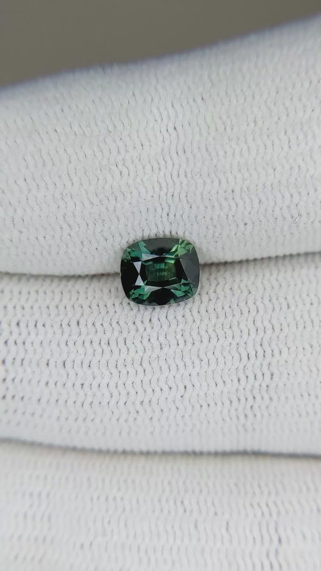 1.14 Ct. Bluish Green Sapphire from Australia Size Video