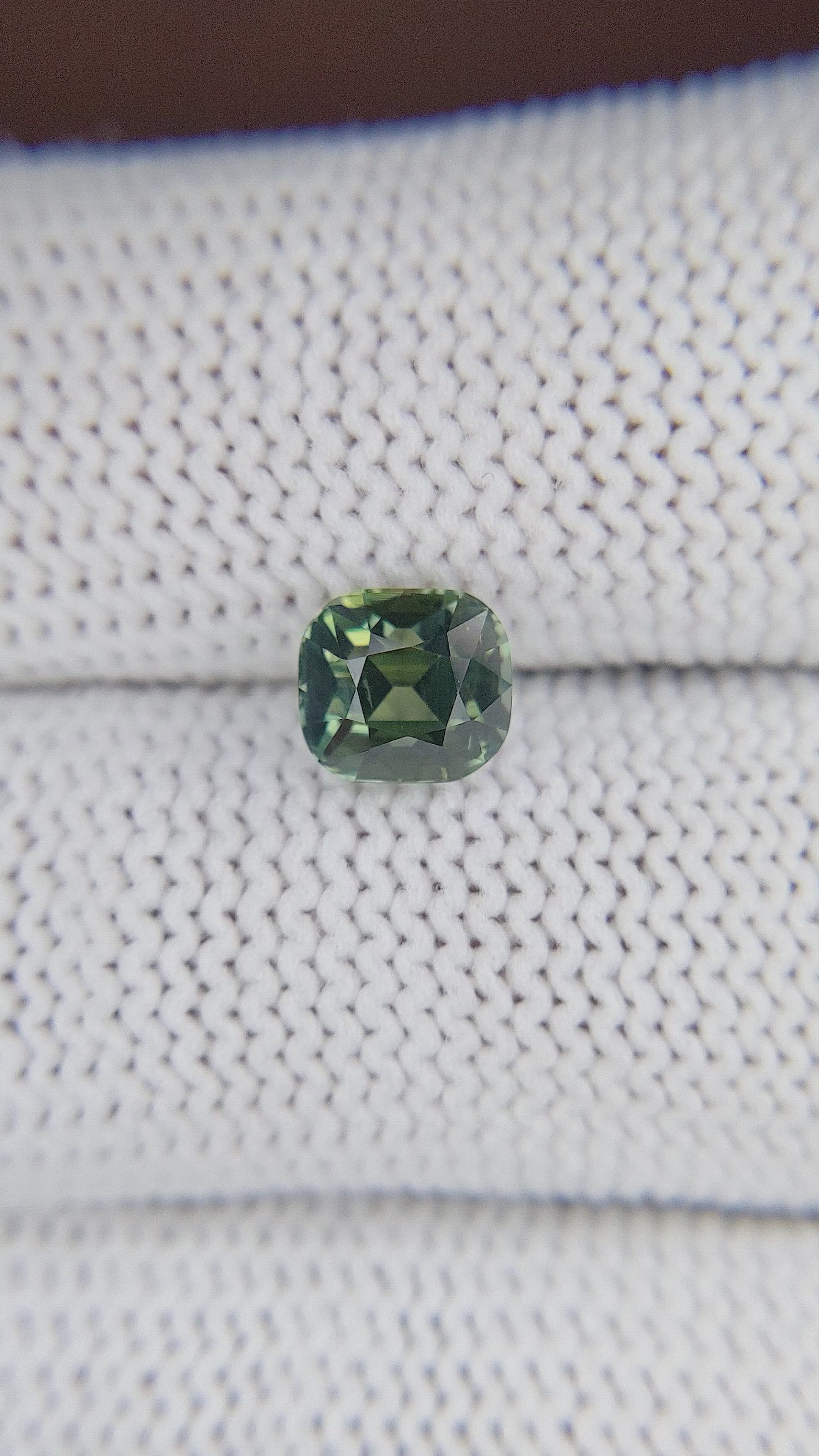 2.03 Ct. Green Sapphire from Madagascar Size Video