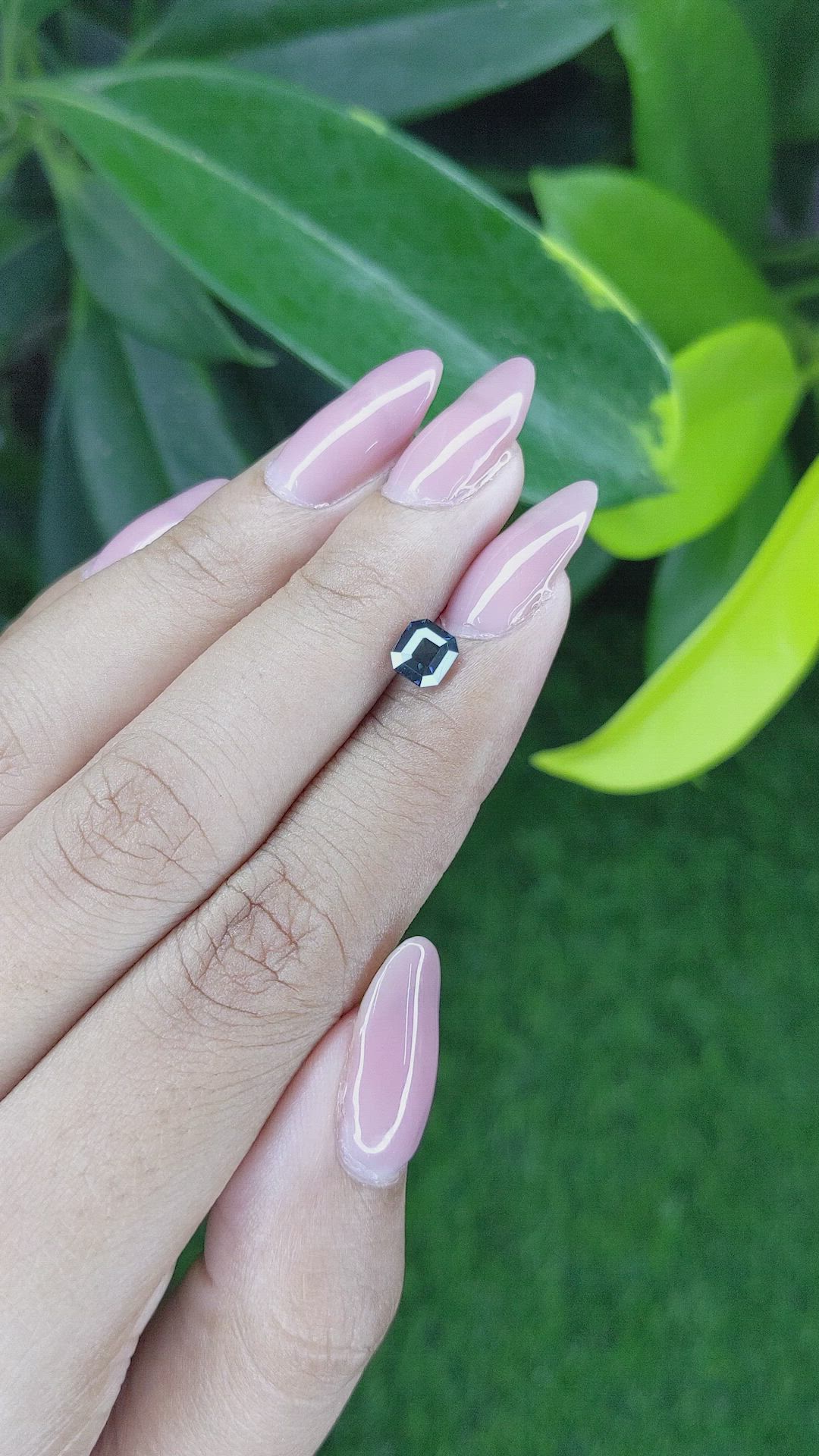 1.04 Ct. Greenish Blue Sapphire from Madagascar Size Video