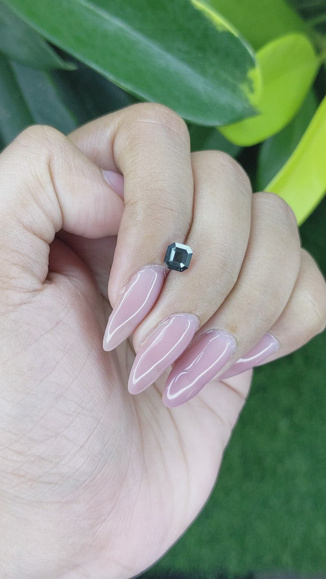 1.04 Ct. Greenish Blue Sapphire from Madagascar Size Video