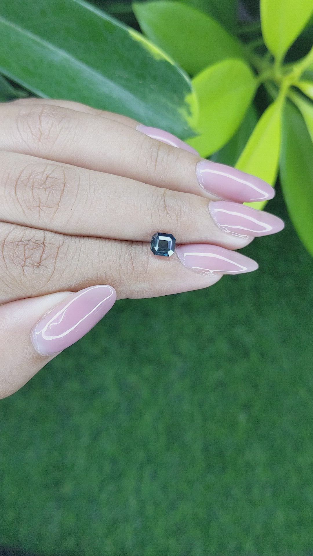 1.04 Ct. Greenish Blue Sapphire from Madagascar Size Video