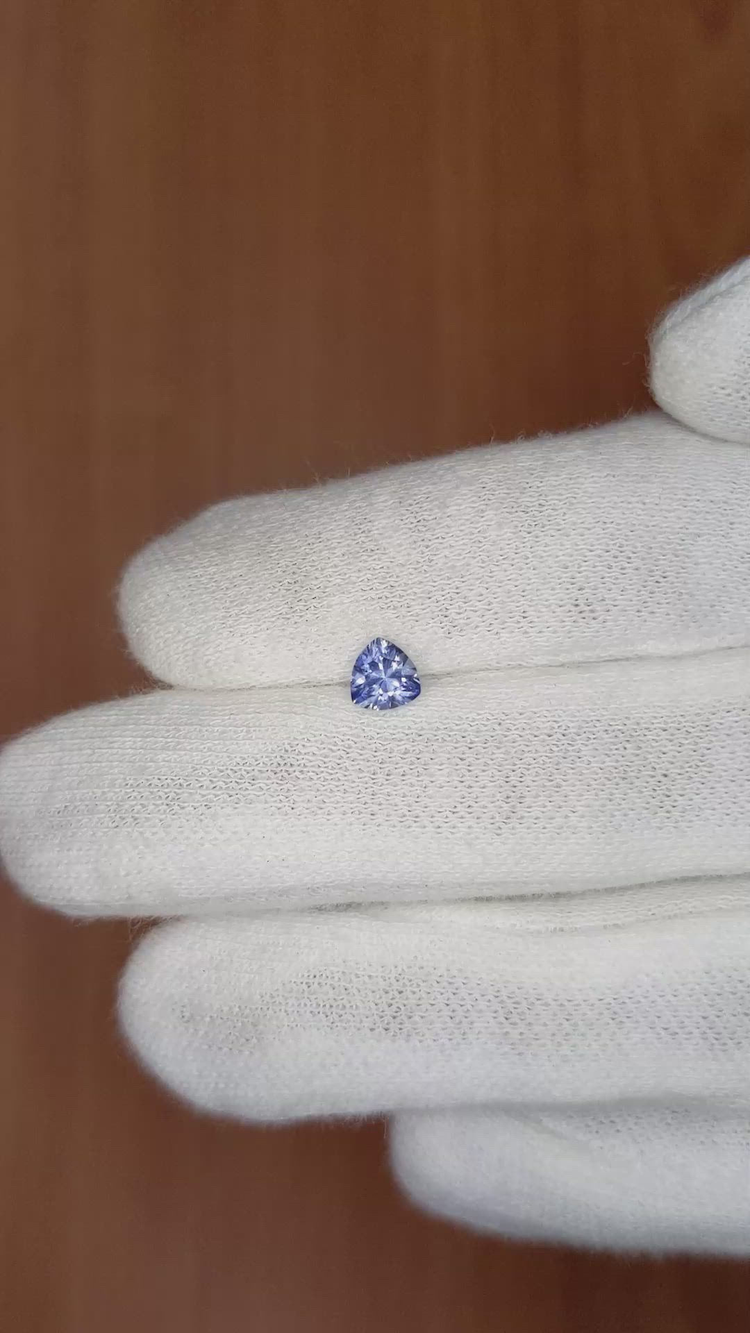 0.51 Ct. Blue Sapphire from Ceylon (Sri Lanka) Size Video
