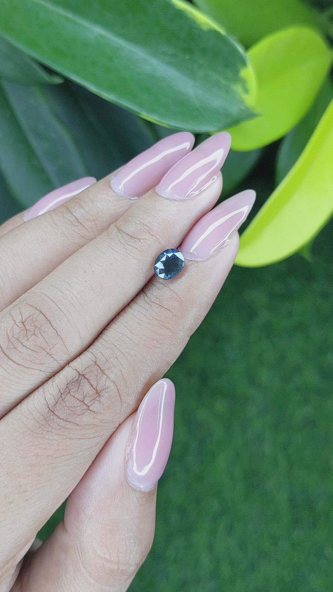 1.04 Ct. Greenish Blue Sapphire from Madagascar Size Video