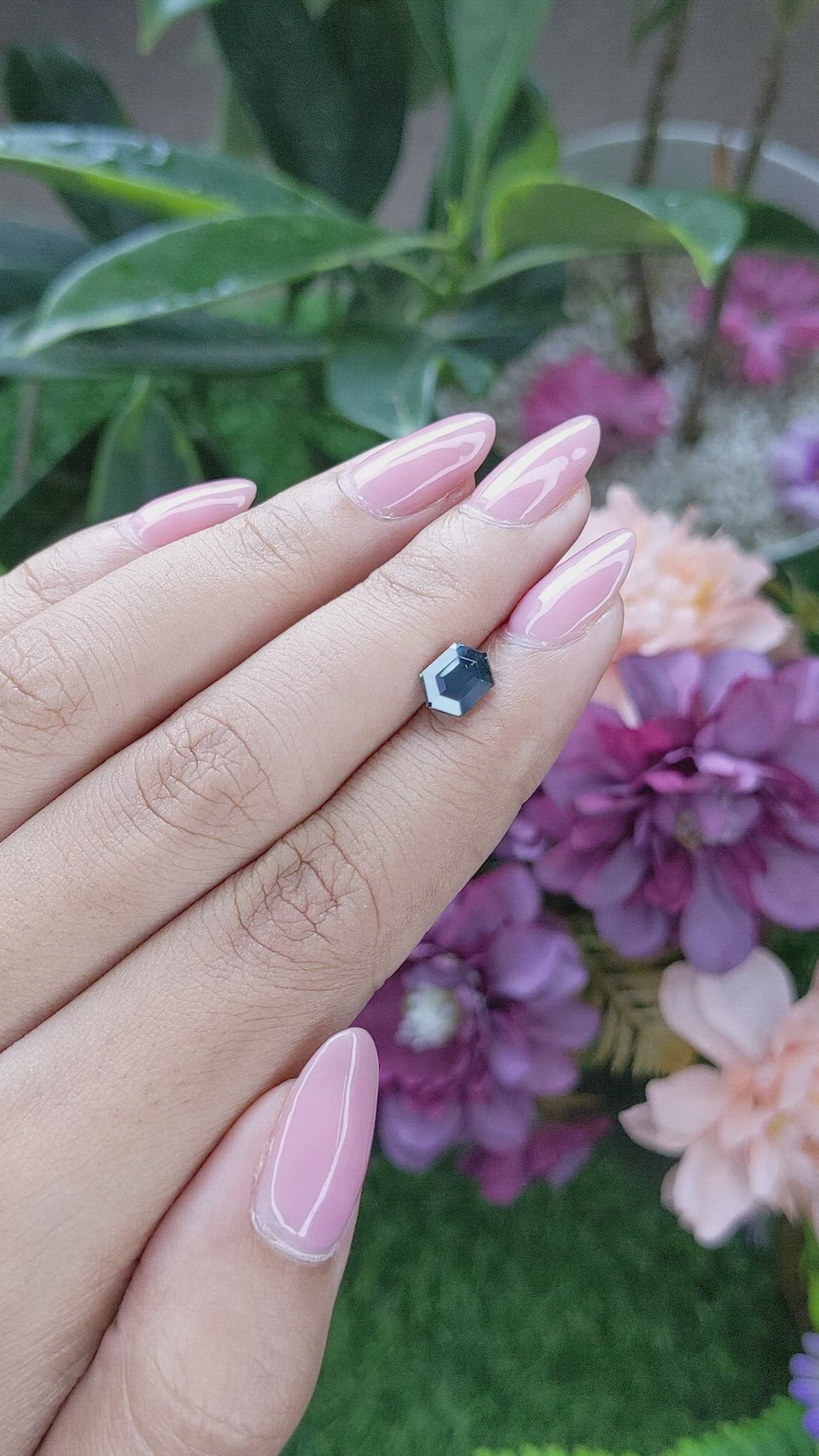 1.52 Ct. Greenish Blue Sapphire from Madagascar Size Video