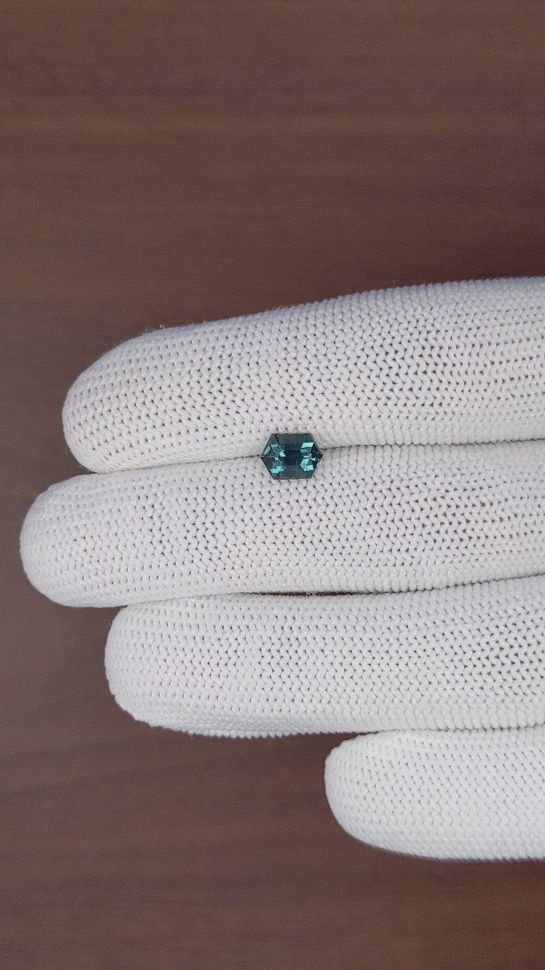 1.52 Ct. Greenish Blue Sapphire from Madagascar Size Video