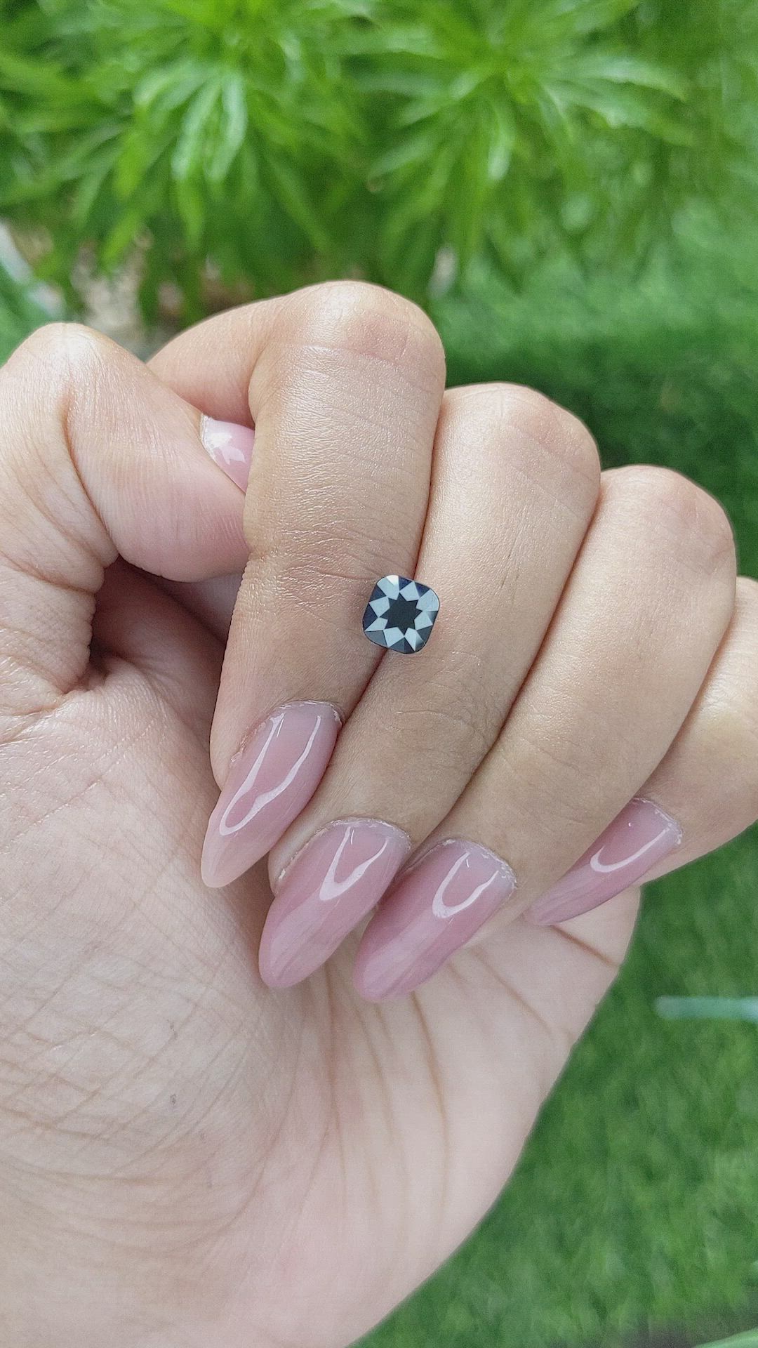 1.54 Ct. Greenish Blue Sapphire from Madagascar Size Video