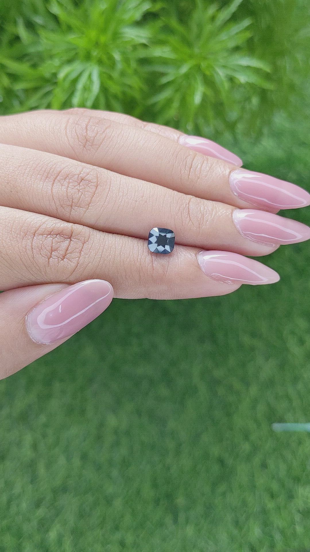 1.54 Ct. Greenish Blue Sapphire from Madagascar Size Video