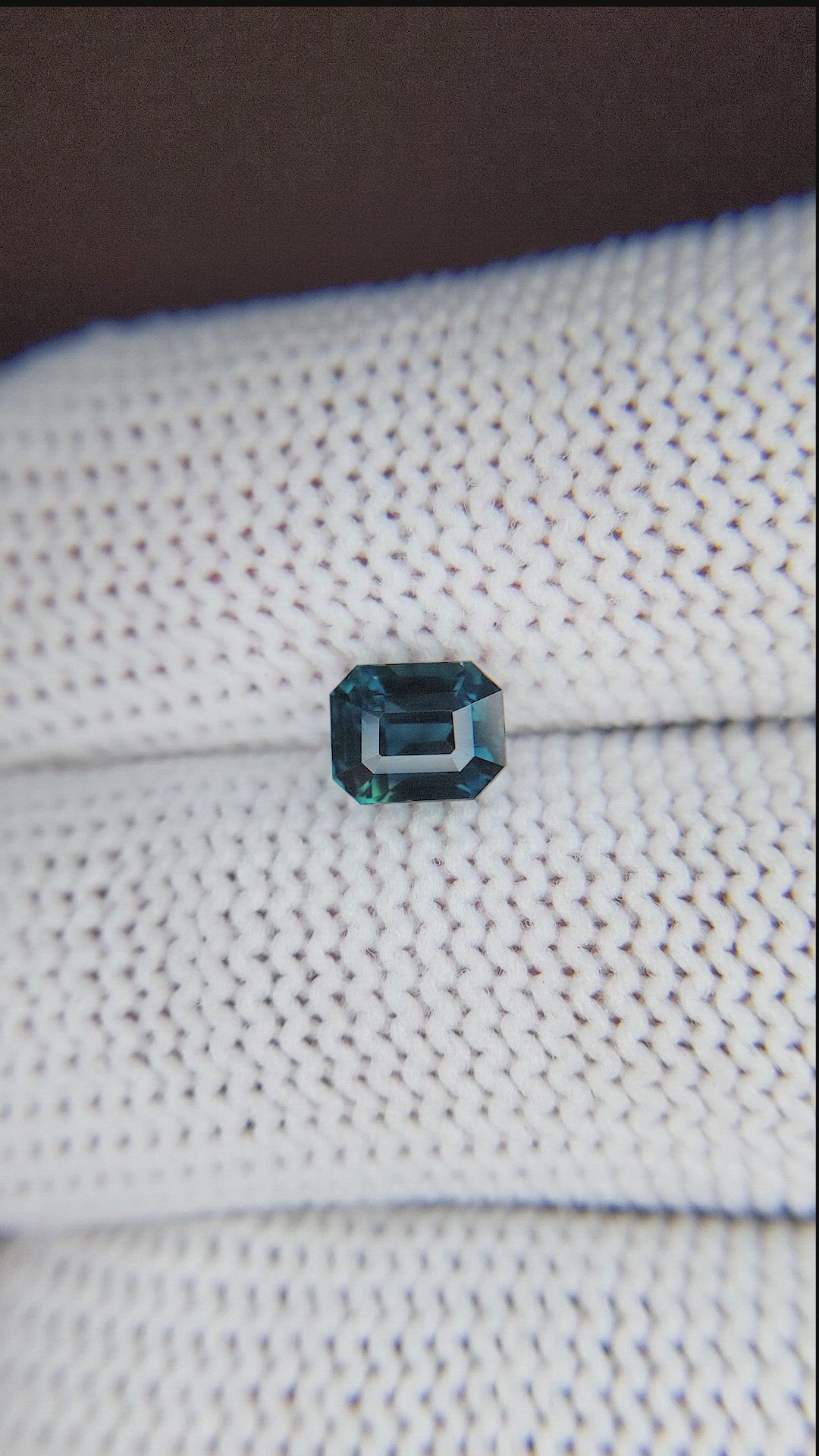 1.54 Ct. Greenish Blue Sapphire from Madagascar Size Video
