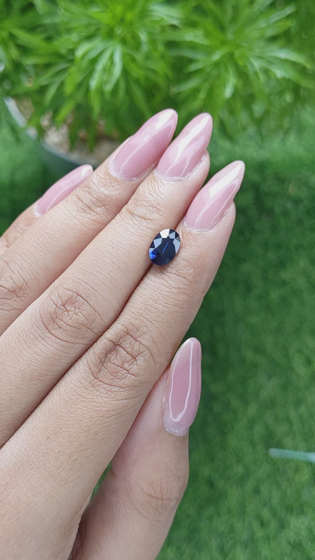 1.65 Ct. Blue Sapphire from Madagascar Size Video