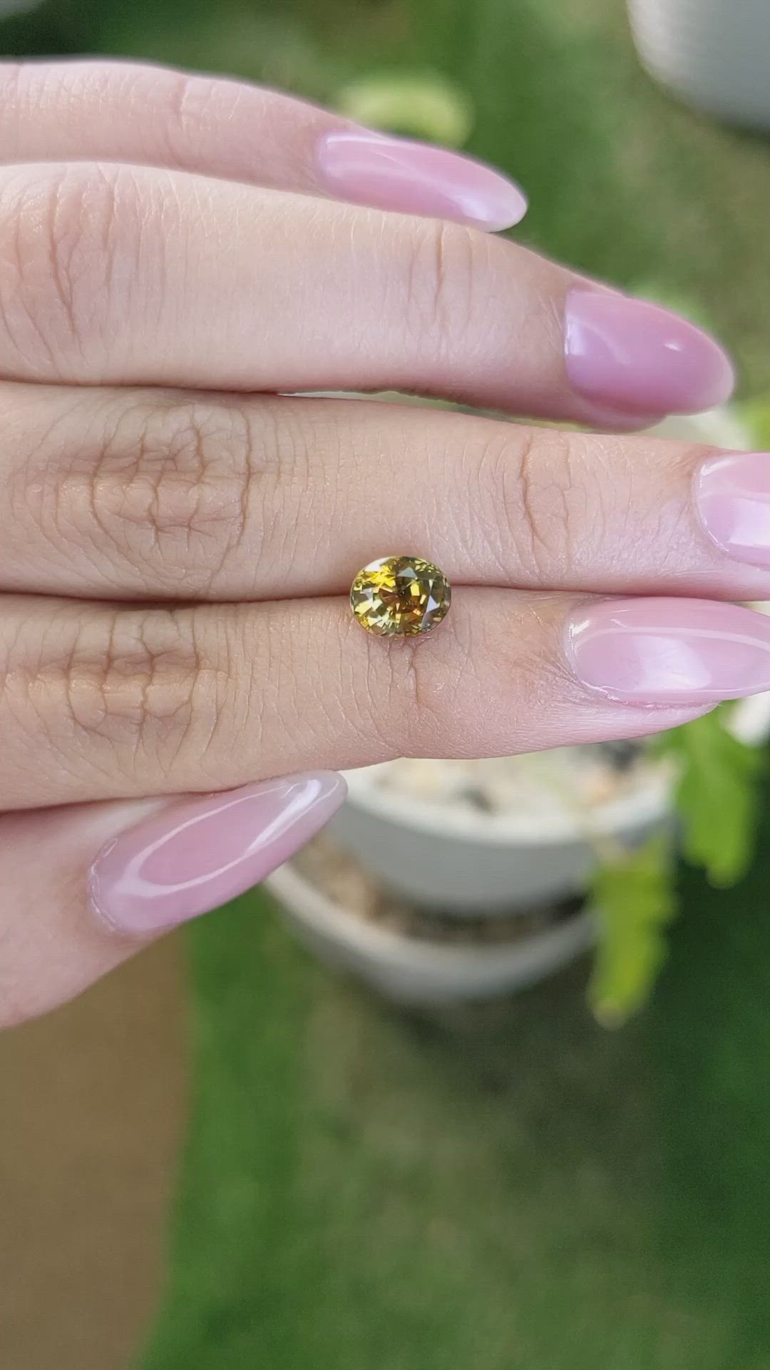 1.62 Ct. Bi Color Sapphire from Ceylon (Sri Lanka) Size Video