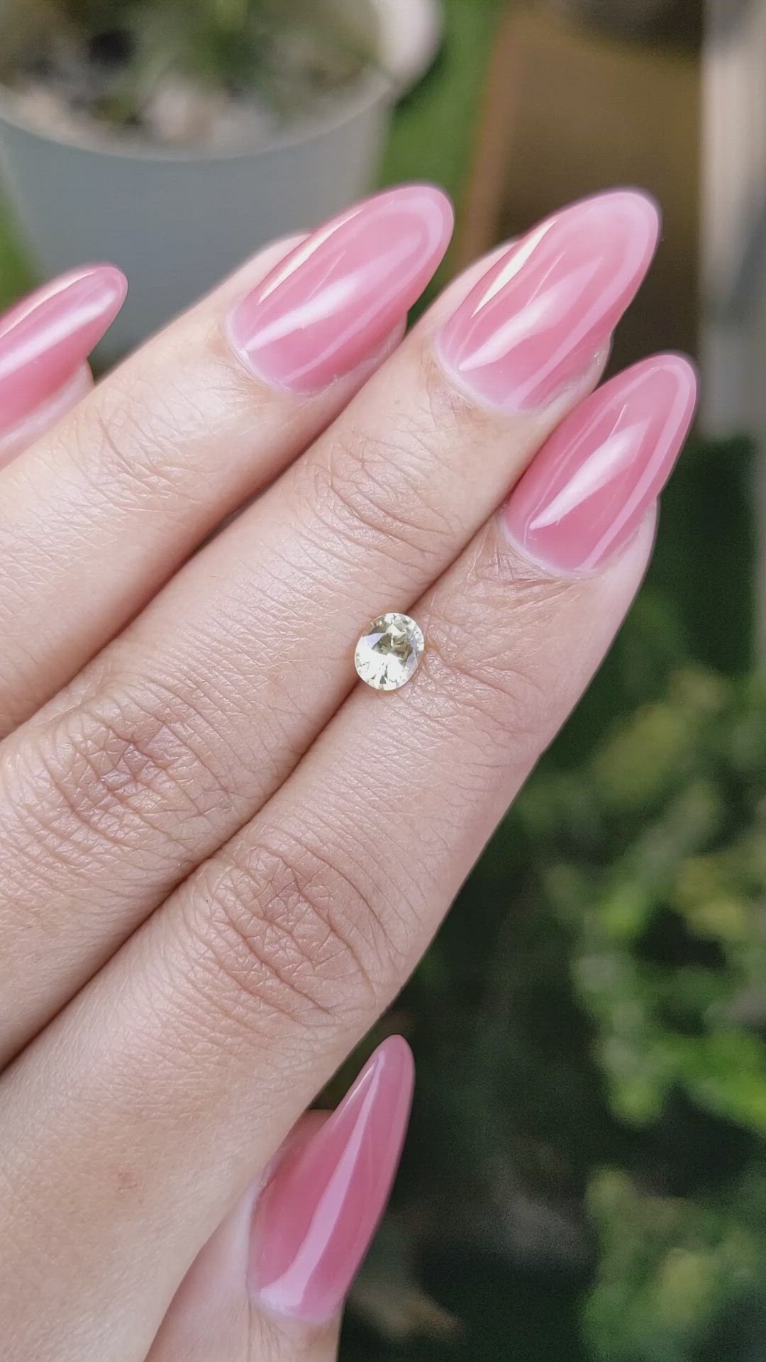 0.57 Ct. Yellow Sapphire from Ceylon (Sri Lanka) Size Video