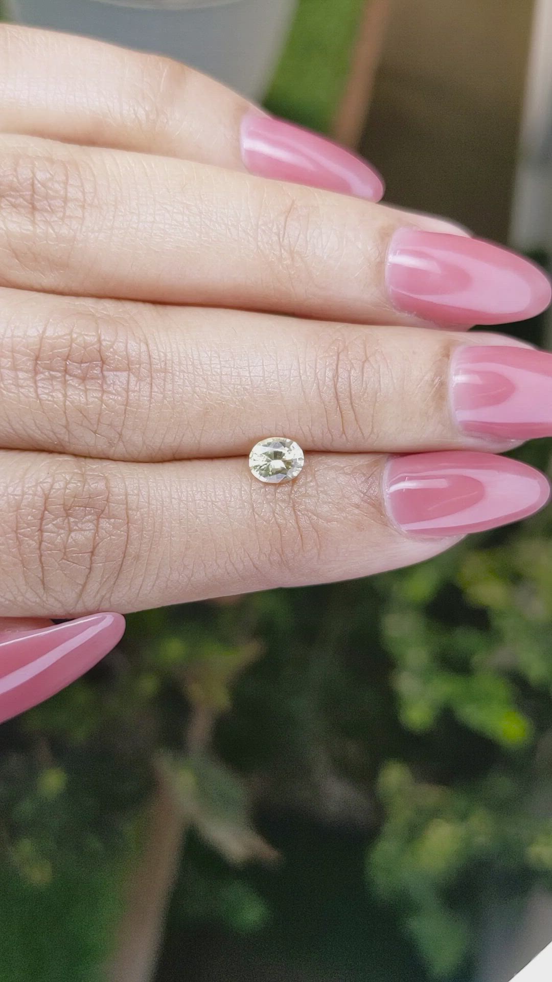 0.57 Ct. Yellow Sapphire from Ceylon (Sri Lanka) Size Video