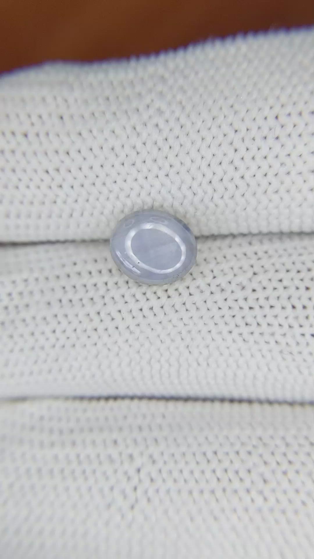 2.09 Ct. Bluish Grey Star Sapphire from Ceylon (Sri Lanka) Size Video