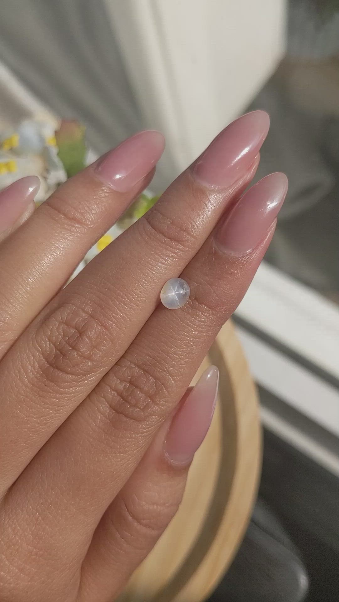 1.11 Ct. Grey Star Sapphire from Ceylon (Sri Lanka) Size Video