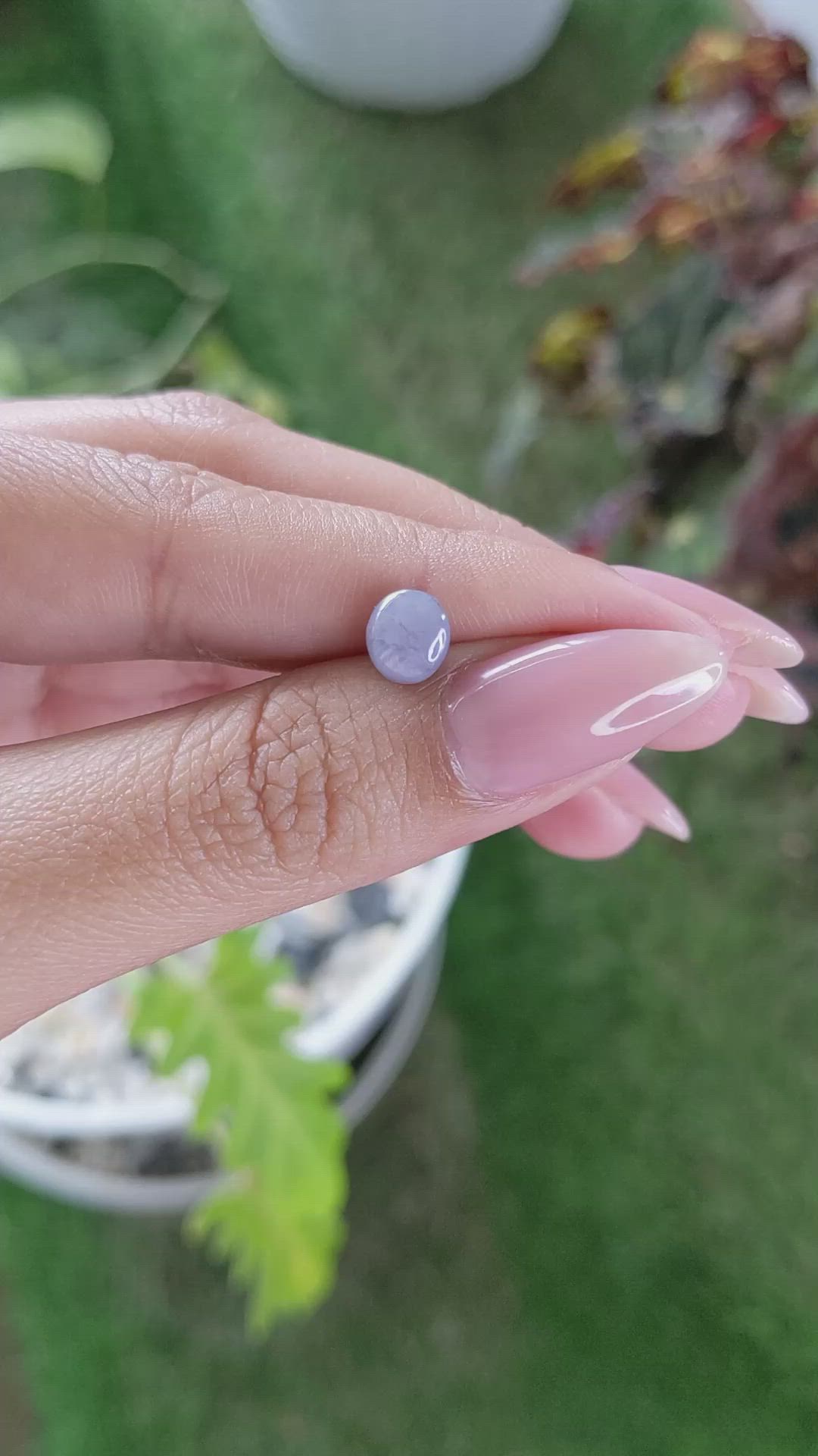 1.42 Ct. Violet Star Sapphire from Ceylon (Sri Lanka) Size Video