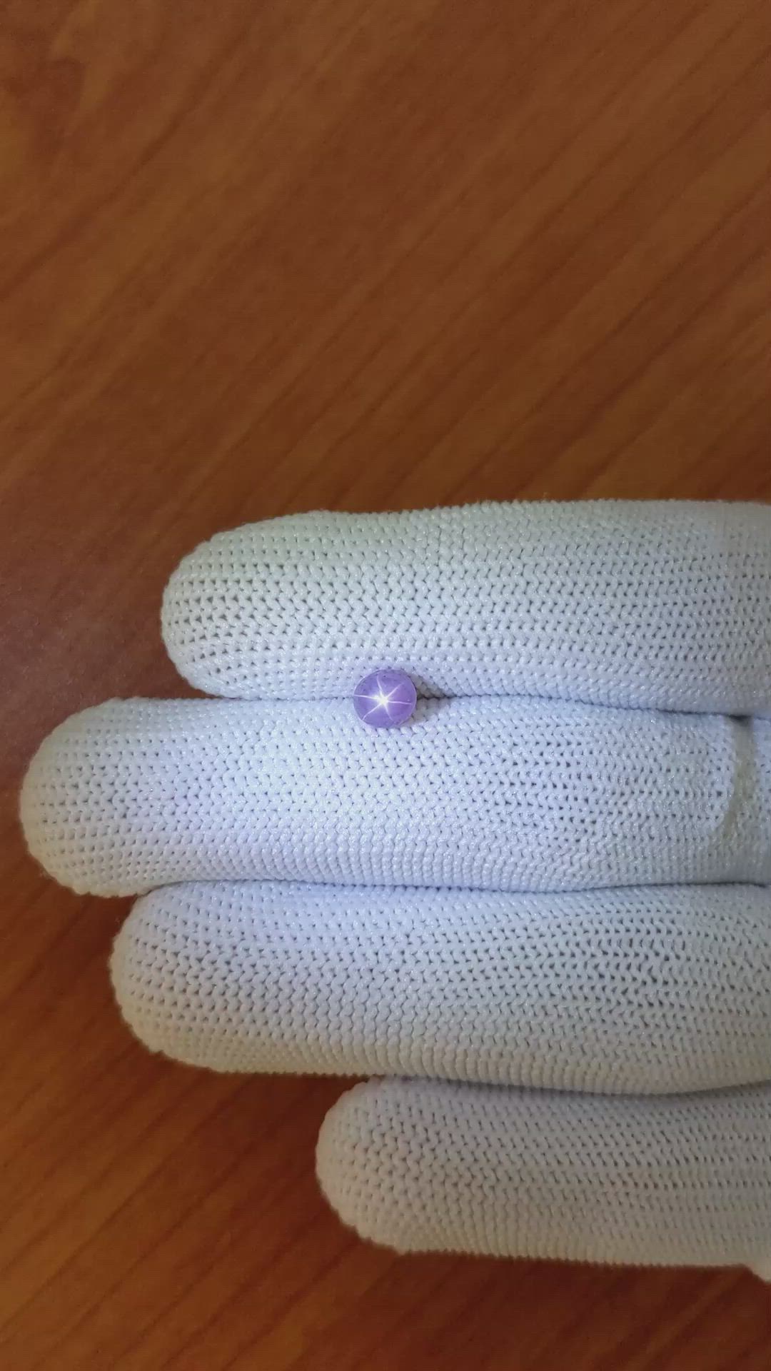 1.19 Ct. Purple Star Sapphire from Ceylon (Sri Lanka) Size Video