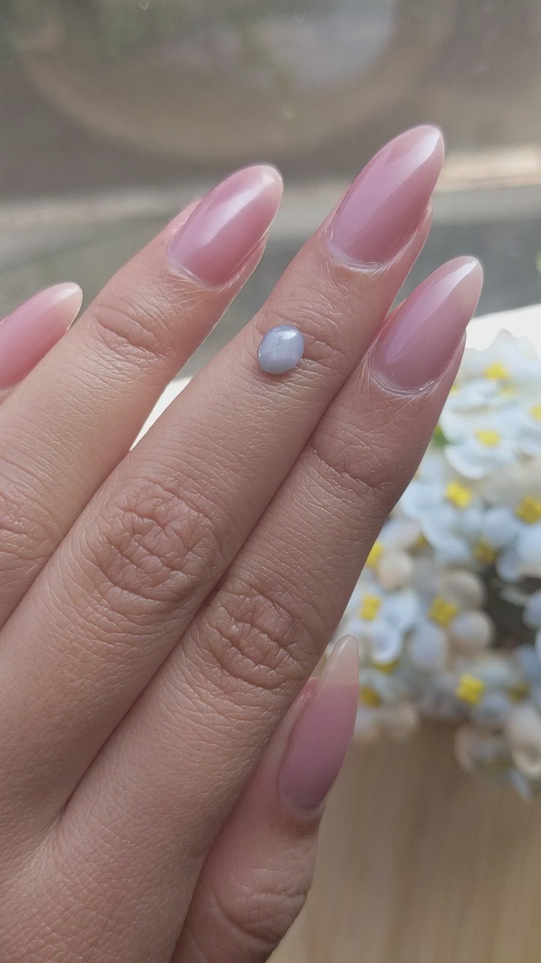 0.82 Ct. Grey Star Sapphire from Ceylon (Sri Lanka) Size Video