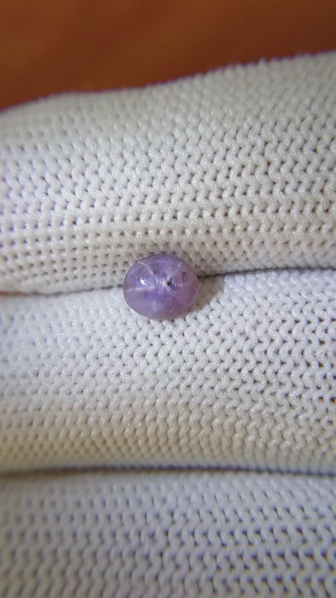 1.06 Ct. Purple Star Sapphire from Ceylon (Sri Lanka) Size Video