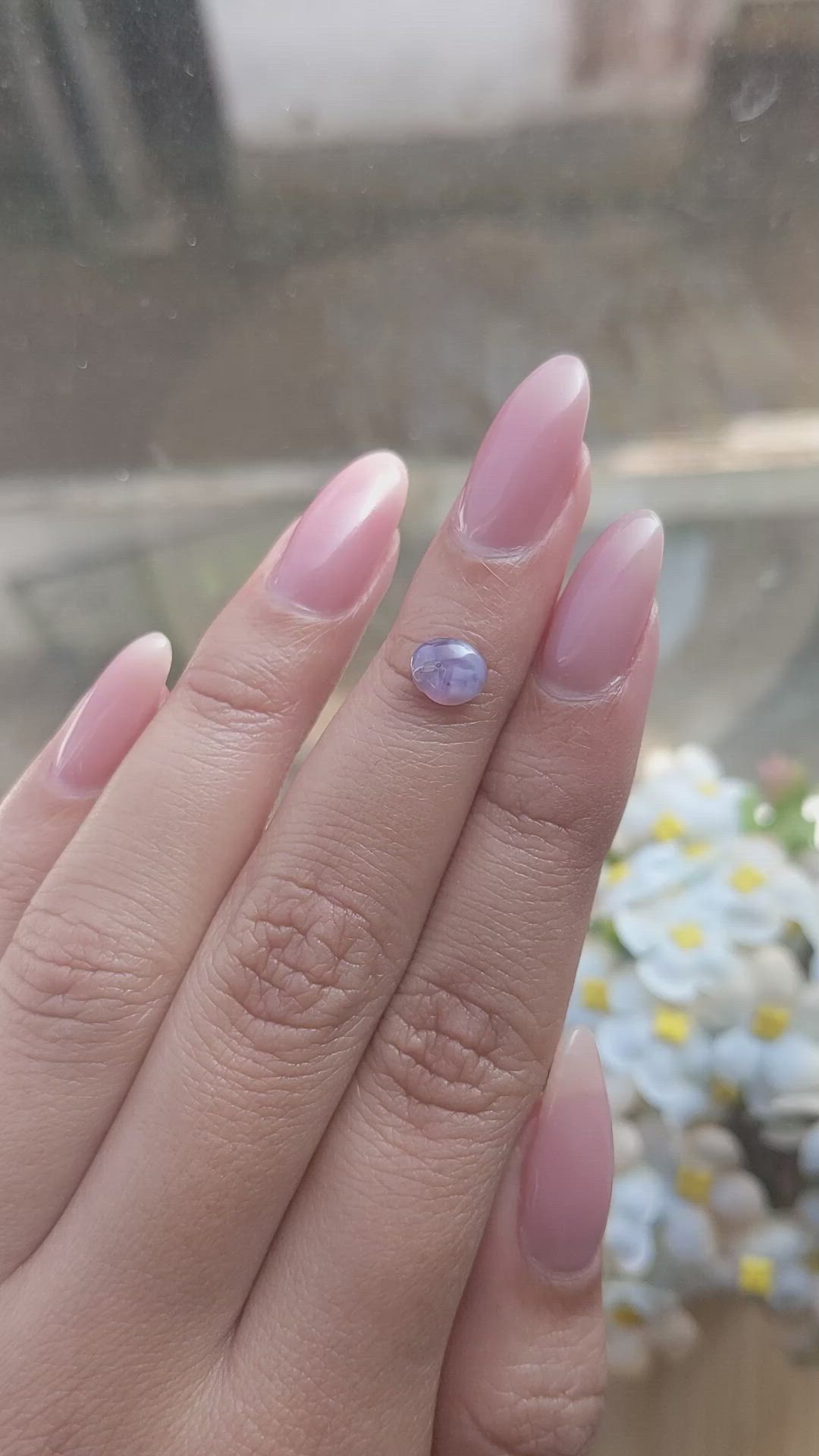 1.06 Ct. Purple Star Sapphire from Ceylon (Sri Lanka) Size Video