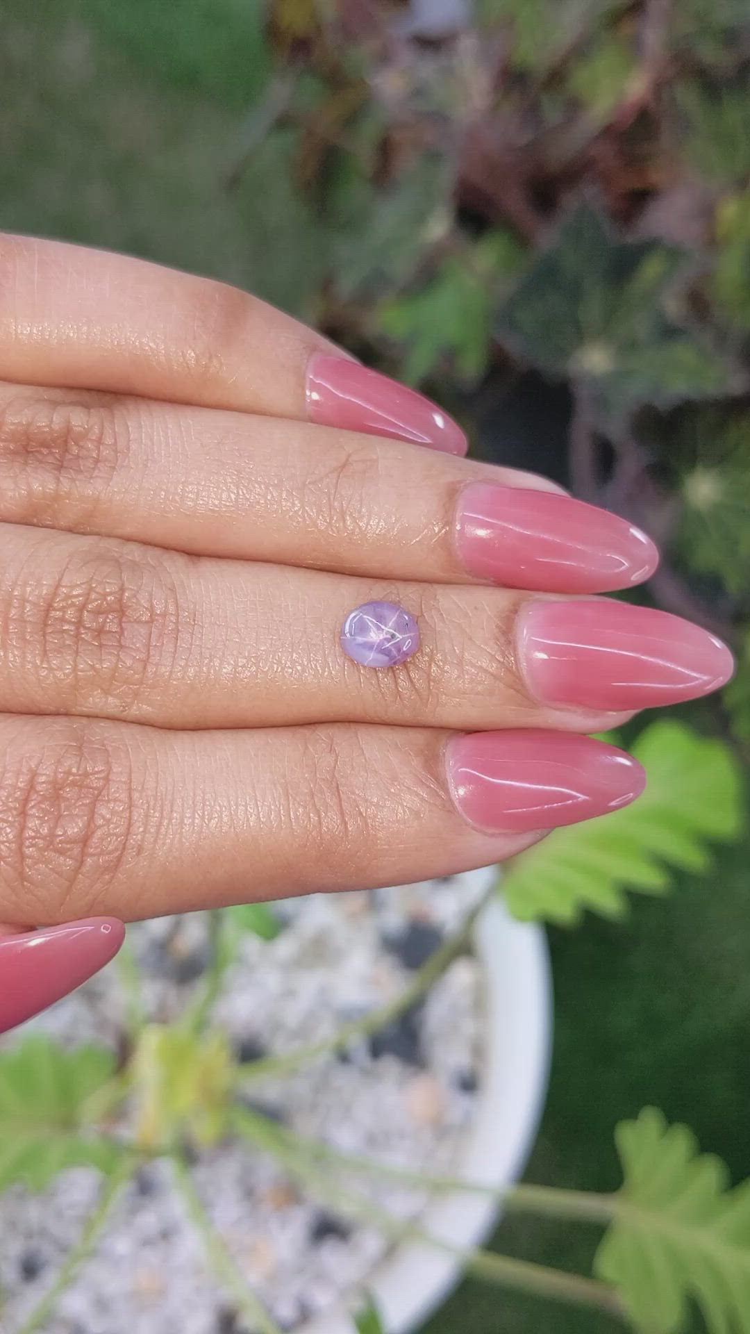 1.06 Ct. Purple Star Sapphire from Ceylon (Sri Lanka) Size Video