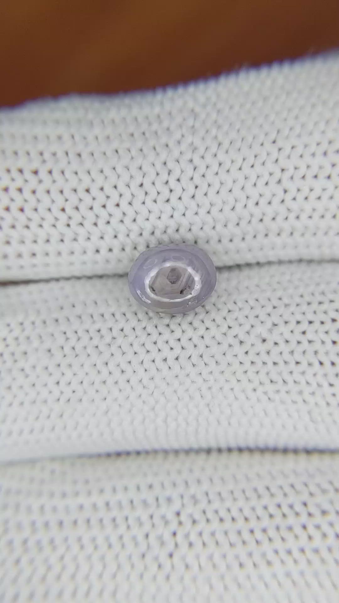 2.28 Ct. Greyish Blue Star Sapphire from Ceylon (Sri Lanka) Size Video