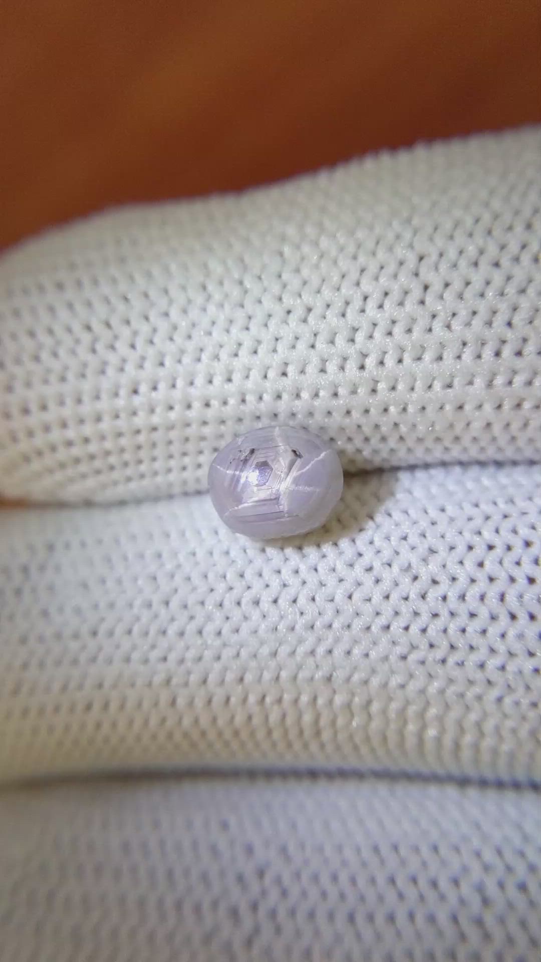 2.28 Ct. Greyish Blue Star Sapphire from Ceylon (Sri Lanka) Size Video