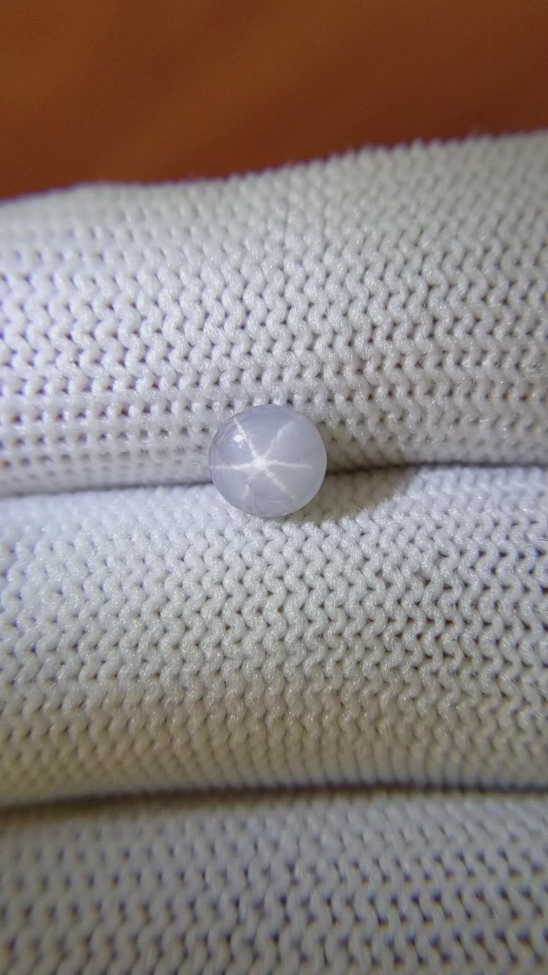 1.20 Ct. Bluish Grey Star Sapphire from Ceylon (Sri Lanka) Size Video