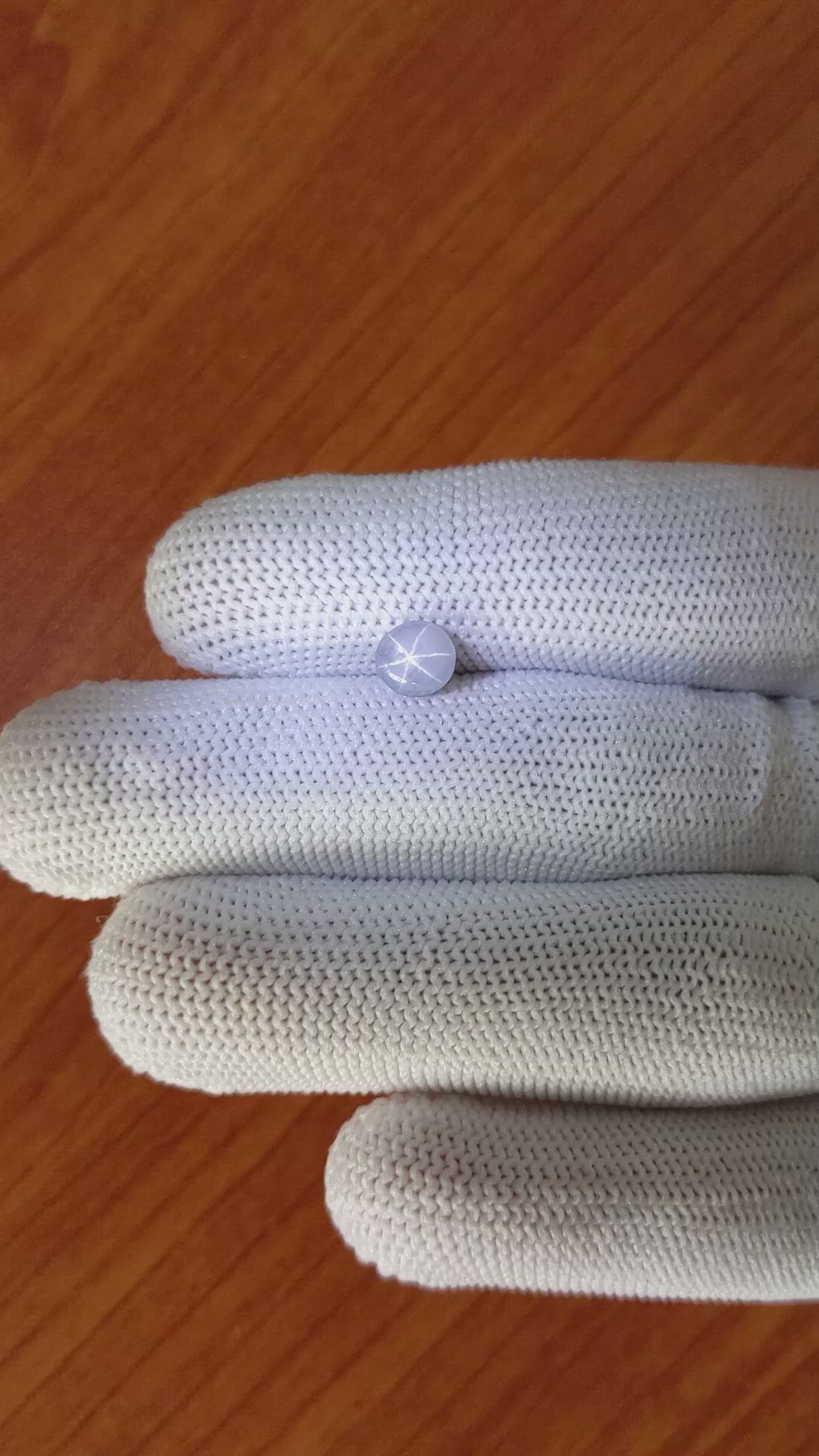 1.20 Ct. Bluish Grey Star Sapphire from Ceylon (Sri Lanka) Size Video