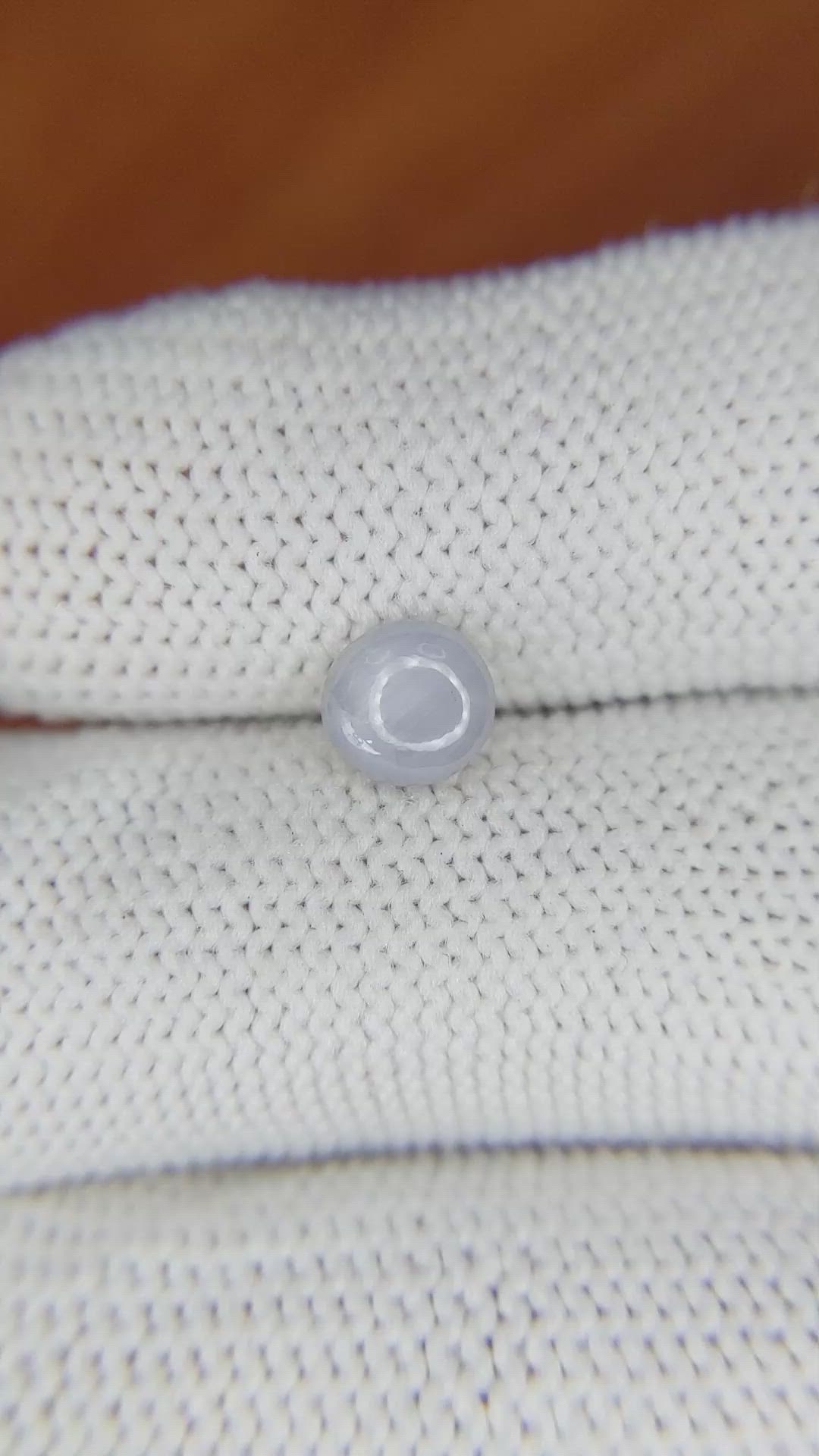 1.20 Ct. Bluish Grey Star Sapphire from Ceylon (Sri Lanka) Size Video